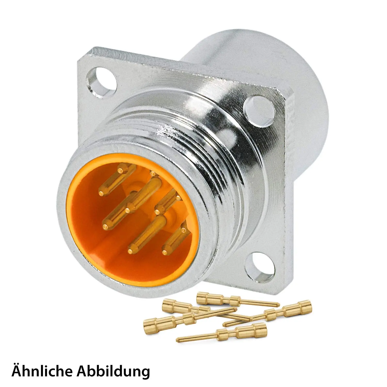 Produktfoto 1 von 799910848K HUMMEL SET inkl. Kontakte M16 Gerätesteckverbinder, Crimpeinsatz gerade Polzahl 6+PE, Stift Vorderwand