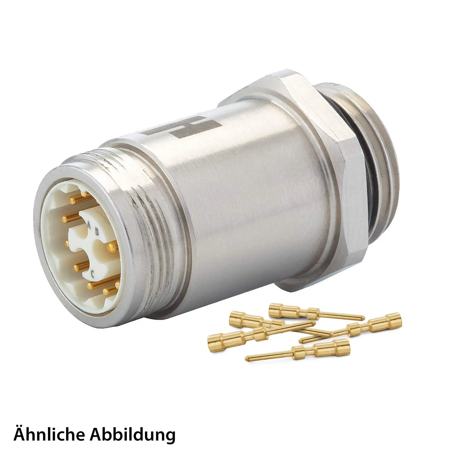 Produktfoto 1 von 799910927K HUMMEL SET inkl. Kontakte M16 Gerätesteckverbinder, Crimpeinsatz gerade Polzahl 6+PE, Stift Vorderwand