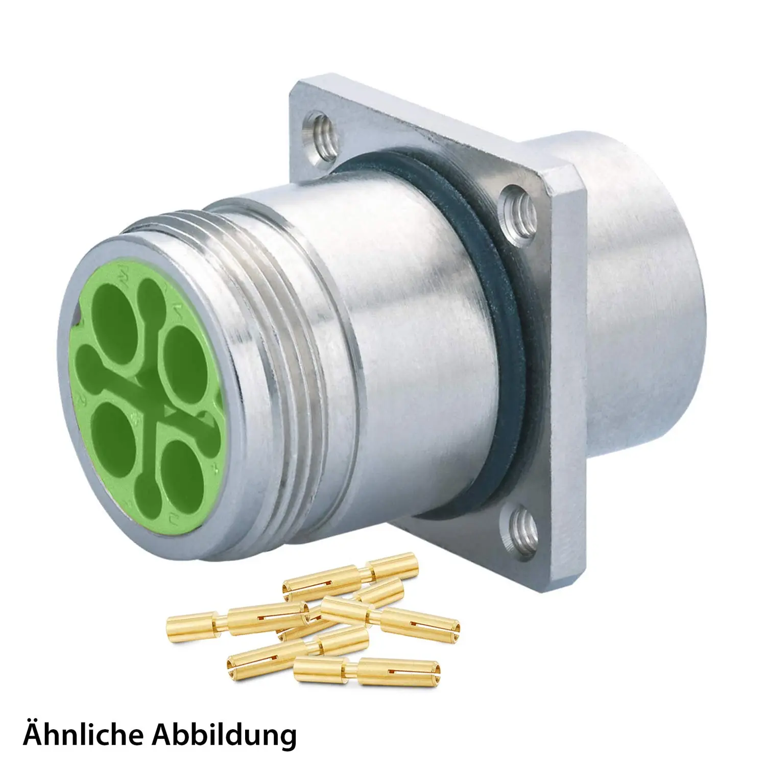 Produktfoto 1 von 799911026K HUMMEL SET inkl. Kontakte M16 Gerätesteckverbinder, Crimpeinsatz gerade Polzahl 18-pol., Buchse Hinterwand