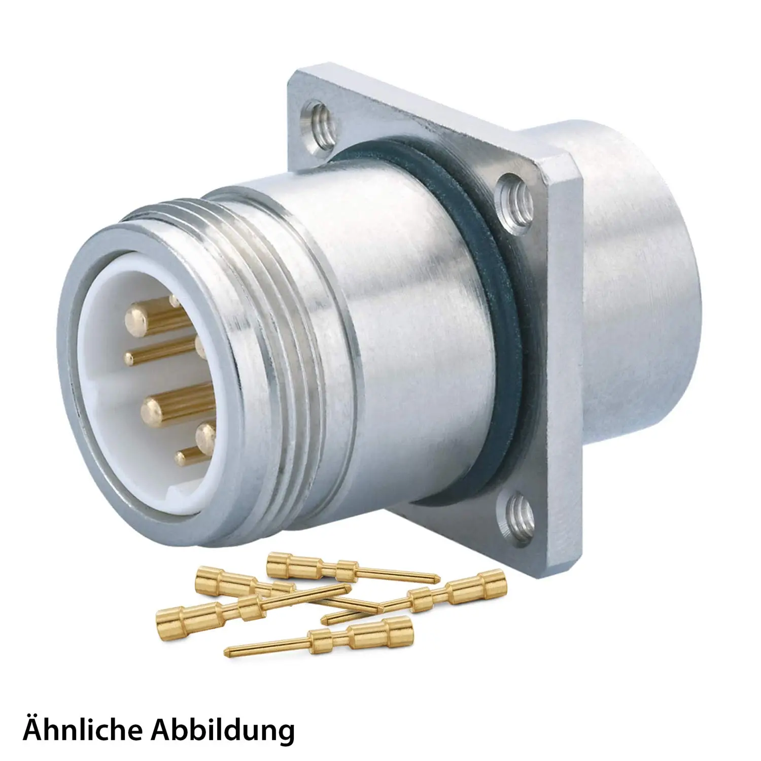 799911003K HUMMEL SET inkl. Kontakte M16 Gerätesteckverbinder, Crimpeinsatz gerade Polzahl 3-pol., Stift Hinterwand