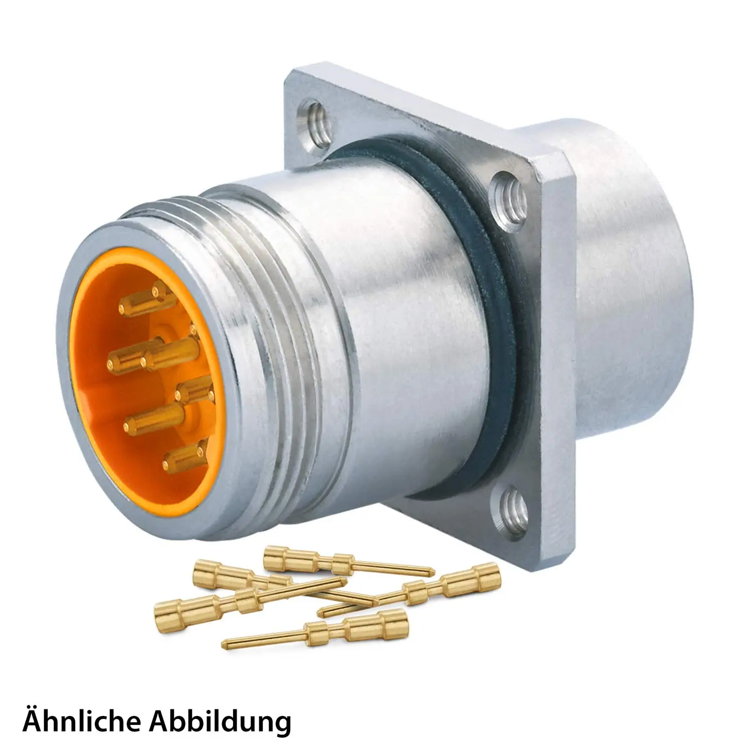 Produktfoto 1 von 799911007K HUMMEL SET inkl. Kontakte M16 Gerätesteckverbinder, Crimpeinsatz gerade Polzahl 3+4+PE, Stift Hinterwand