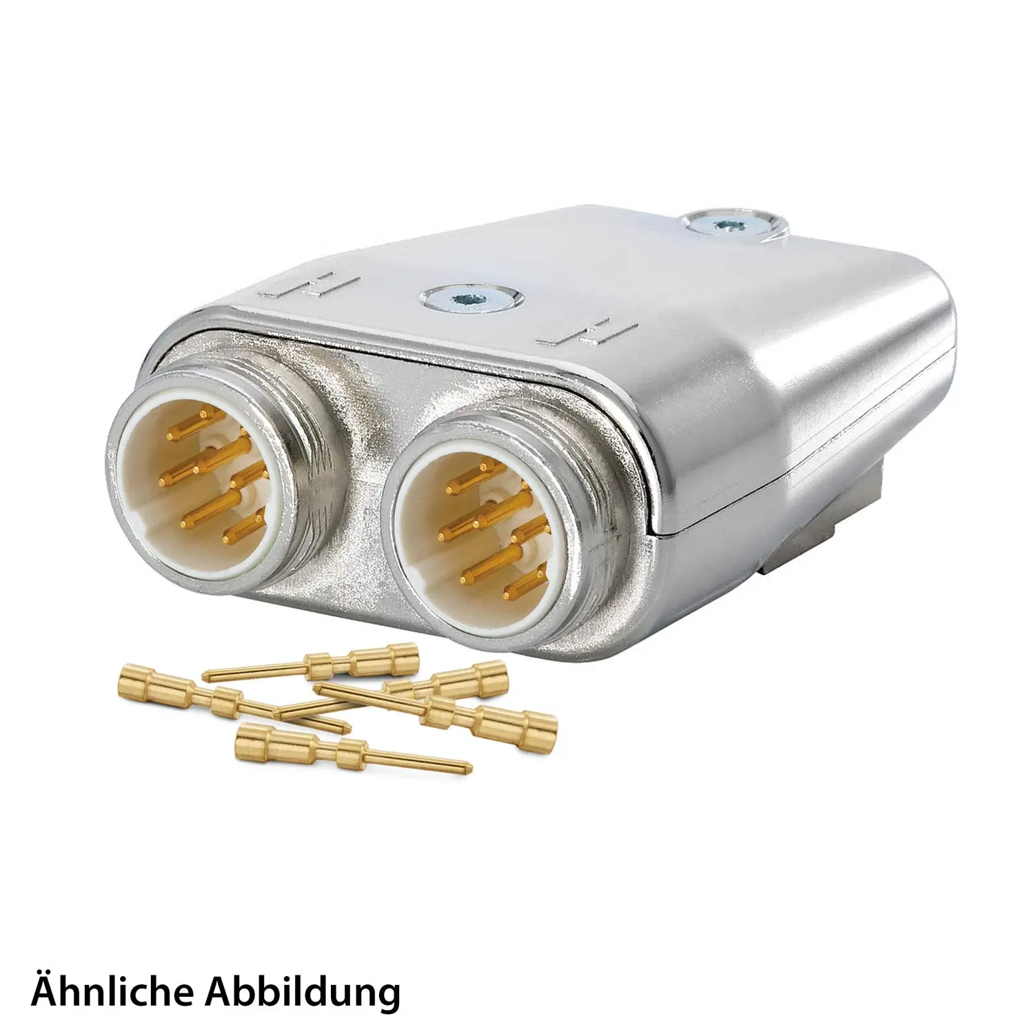 Produktfoto 1 von 799911071K HUMMEL SET inkl. Kontakte M16/M16 TWINTUS Flanschgehäuse, Crimpeinsatz flach Polzahl 6+18+PE, Stift Querschnitt 0,08mm²-0,34mm²/0,34mm²-1,5mm²