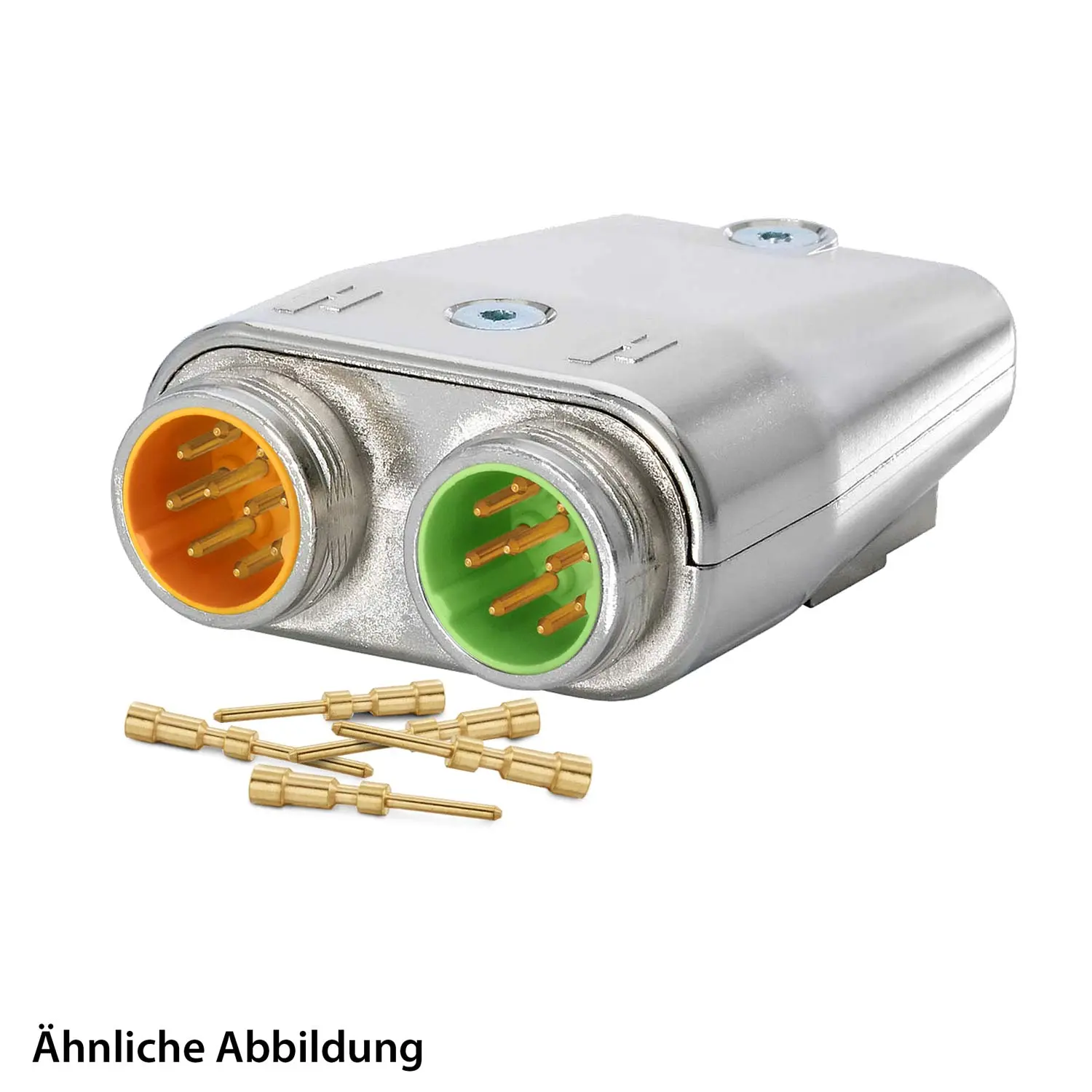 Produktfoto 1 von 799911065K HUMMEL SET inkl. Kontakte M16/M16 TWINTUS Flanschgehäuse, Crimpeinsatz flach Polzahl 3+4/18+PE, Stift Querschnitt 0,08mm²-0,34mm²/0,34mm²-1,5mm²