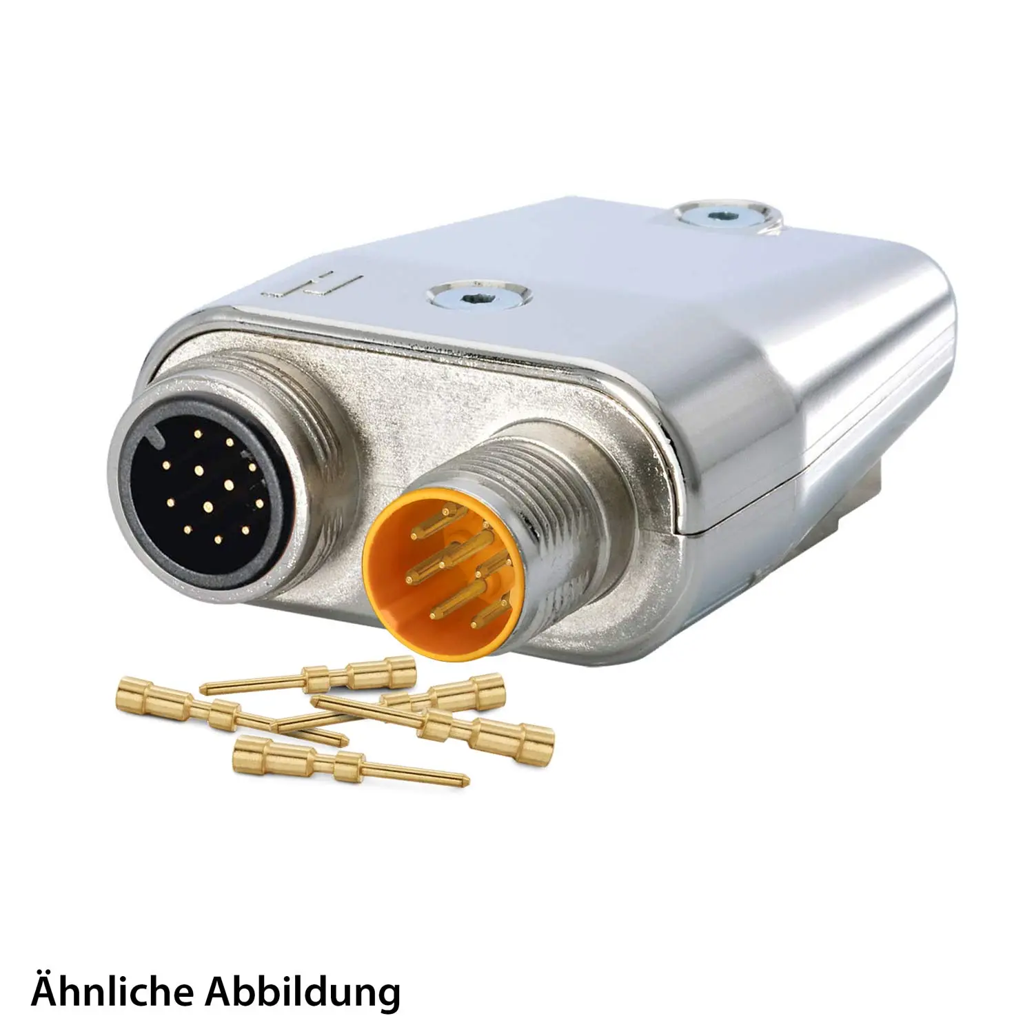 799911109K HUMMEL SET inkl. Kontakte M16/M12 TWINTUS Flanschgehäuse, Crimp-/Löteinsatz flach Polzahl 6+8+PE, Stift Querschnitt 0,34mm²-1,5mm²