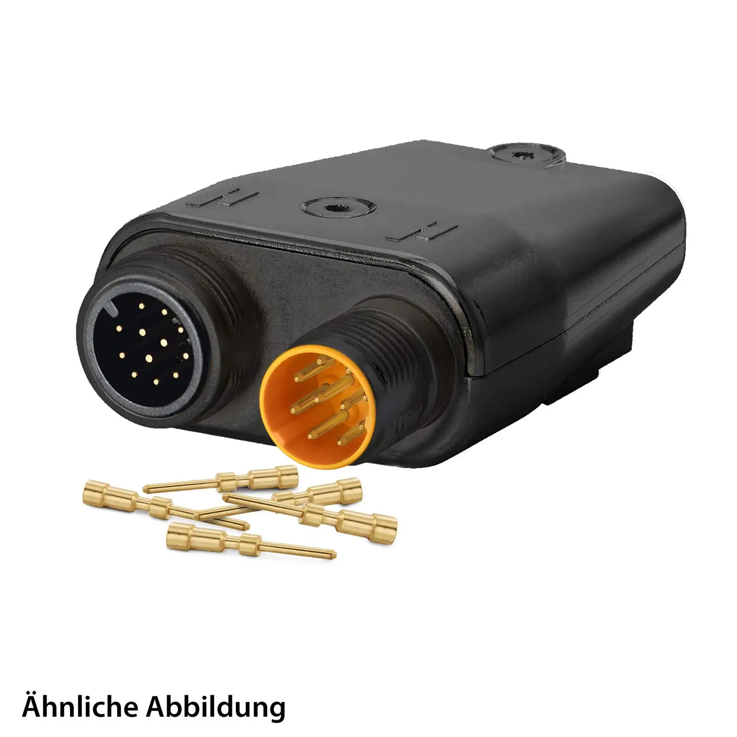 Produktfoto 1 von 799911133K HUMMEL SET inkl. Kontakte M16/M12 TWINTUS Flanschgehäuse, Crimp-/Löteinsatz flach Polzahl 6+8+PE, Stift Querschnitt 0,34mm²-1,5mm²