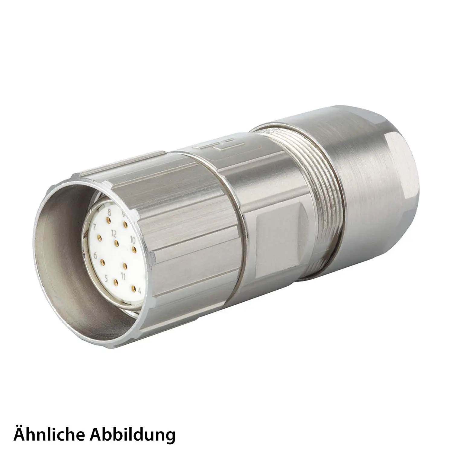 799911210K HUMMEL SET inkl. Kontakte M23 Signal Kabelsteckverbinder, Löteinsatz gerade Polzahl 12-pol., Buchse Kabelabgang gerade, Klemmbereich 3,0mm - 7,0mm