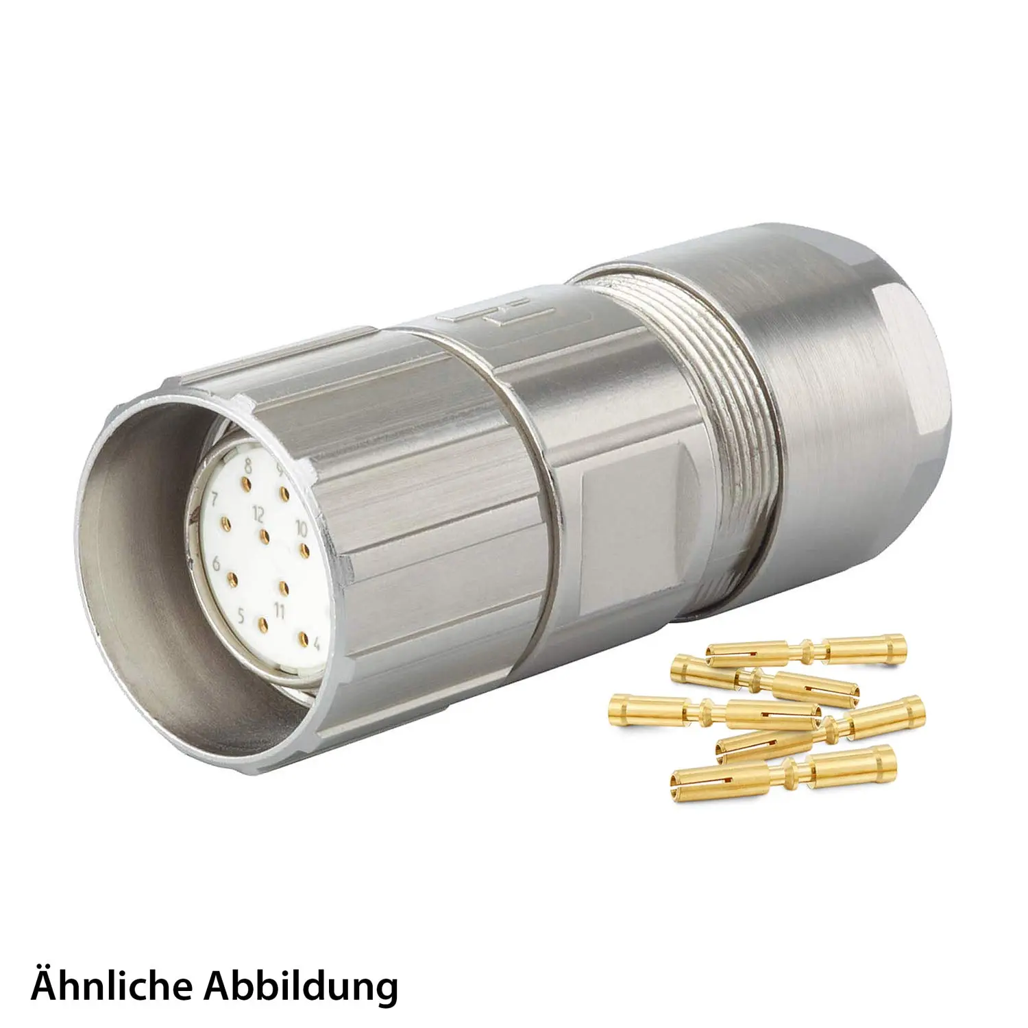 799911272K HUMMEL SET inkl. Kontakte M23 Signal Kabelsteckverbinder, Crimpeinsatz gerade Polzahl 16-pol., Buchse Kabelabgang gerade, Klemmbereich 3,0mm - 7,0mm
