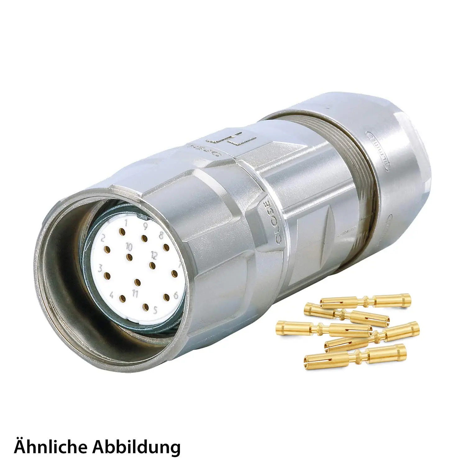 799911578K HUMMEL SET inkl. Kontakte M23 Signal Kabelsteckverbinder, Crimpeinsatz gerade Polzahl 2+16+PE, Buchse Kabelabgang gerade, Klemmbereich 3,0mm - 7,0mm