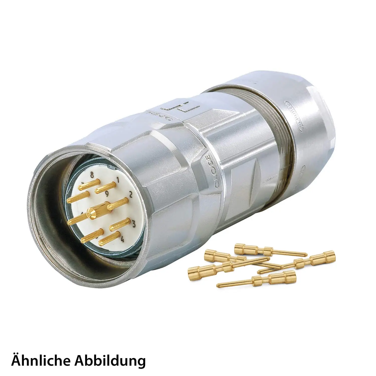 799911576K HUMMEL SET inkl. Kontakte M23 Signal Kabelsteckverbinder, Crimpeinsatz gerade Polzahl 2+16+PE, Stift Kabelabgang gerade, Klemmbereich 3,0mm - 7,0mm