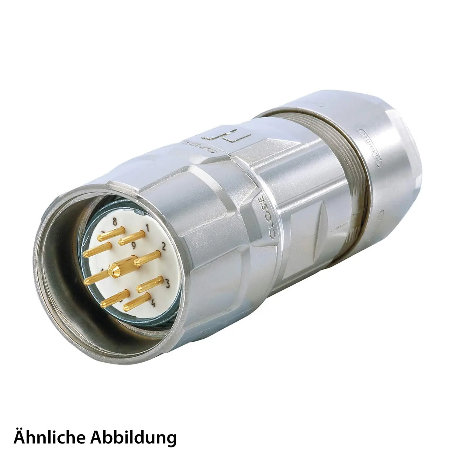 Produktfoto 1 von 799911603K HUMMEL SET inkl. Kontakte M23 Signal Kabelsteckverbinder, Löteinsatz gerade Polzahl 19-pol., Stift Kabelabgang gerade, Klemmbereich 7,0mm - 12,0mm