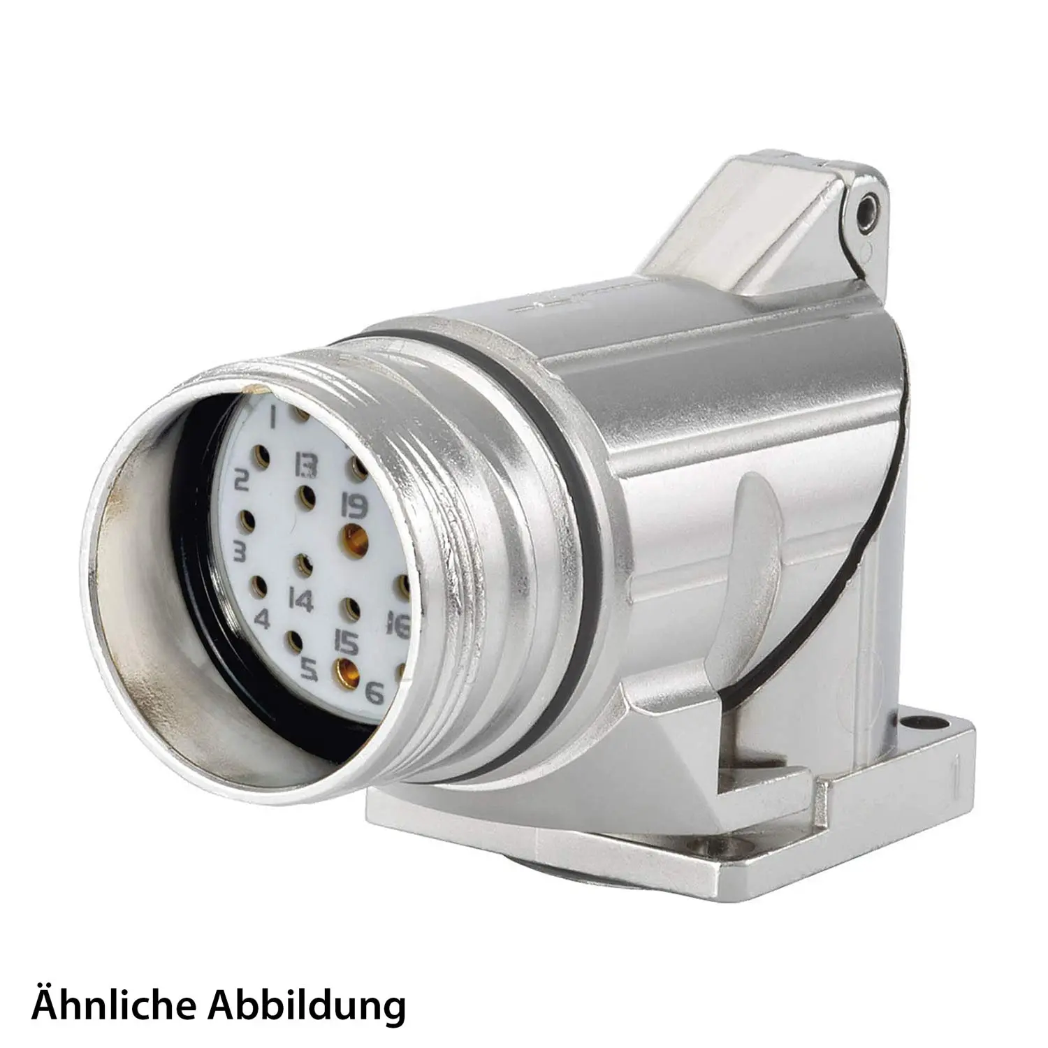 799915186K HUMMEL SET inkl. Kontakte M23 Signal Gerätesteckverbinder, Löteinsatz gewinkelt Polzahl 9-pol. 1+8, Buchse Vorderwand