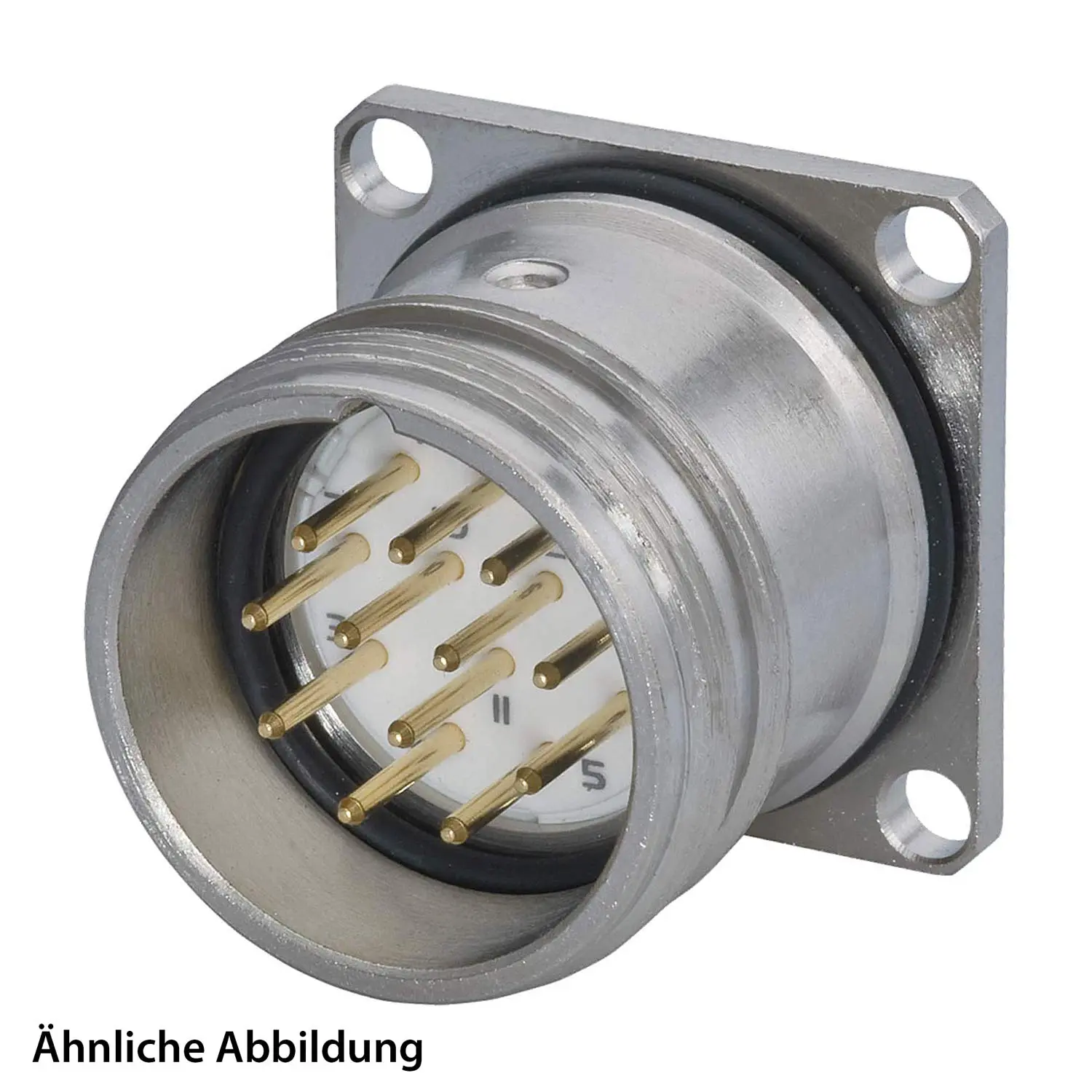 799915931K HUMMEL SET inkl. Kontakte M23 Signal Gerätesteckverbinder, Einlöteinsatz gerade Polzahl 12-pol., Stift Hinterwand