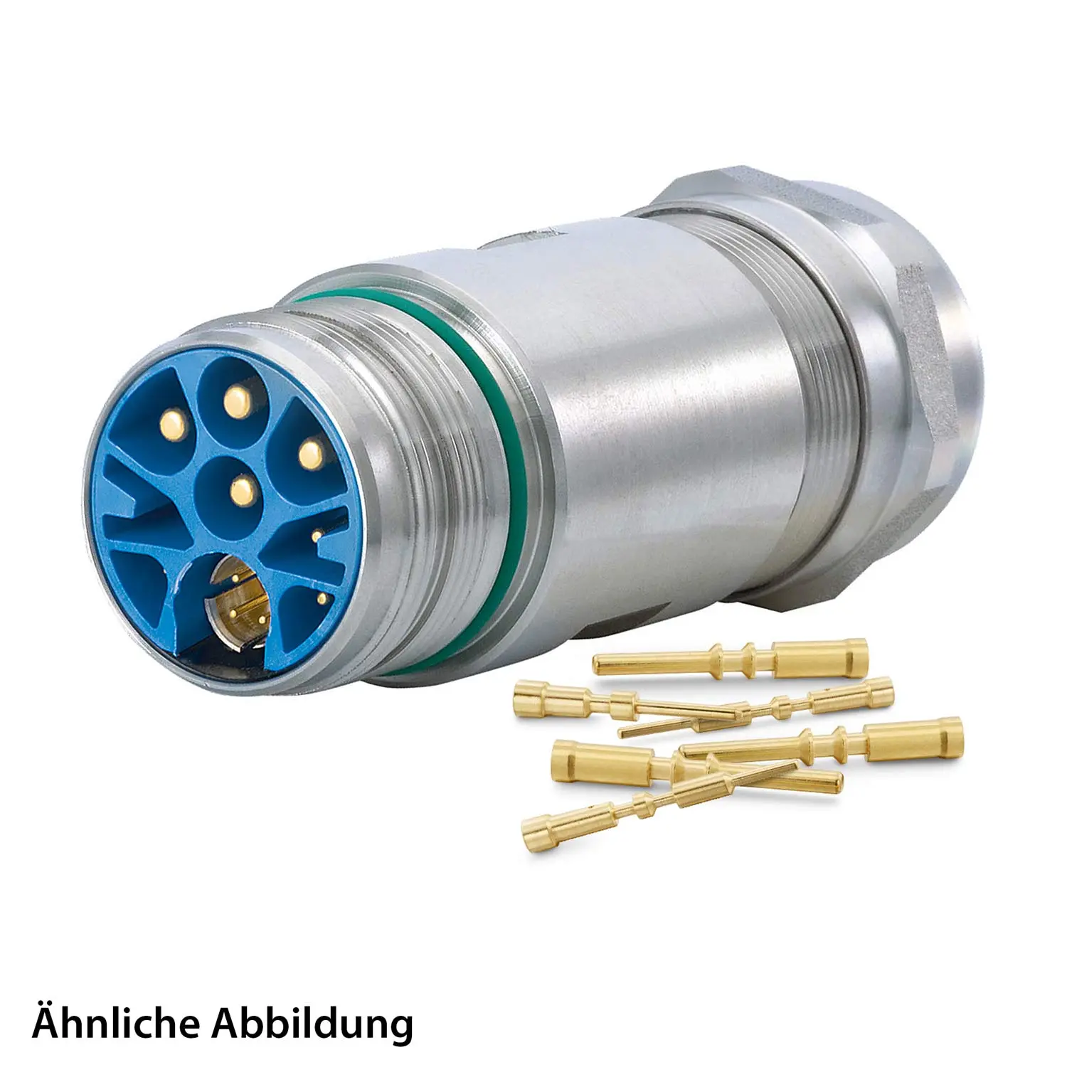 799916315K HUMMEL SET inkl. Kontakte M23 Signal Gerätesteckverbinder, Crimpeinsatz gerade Polzahl 17-pol., Stift Hinterwand