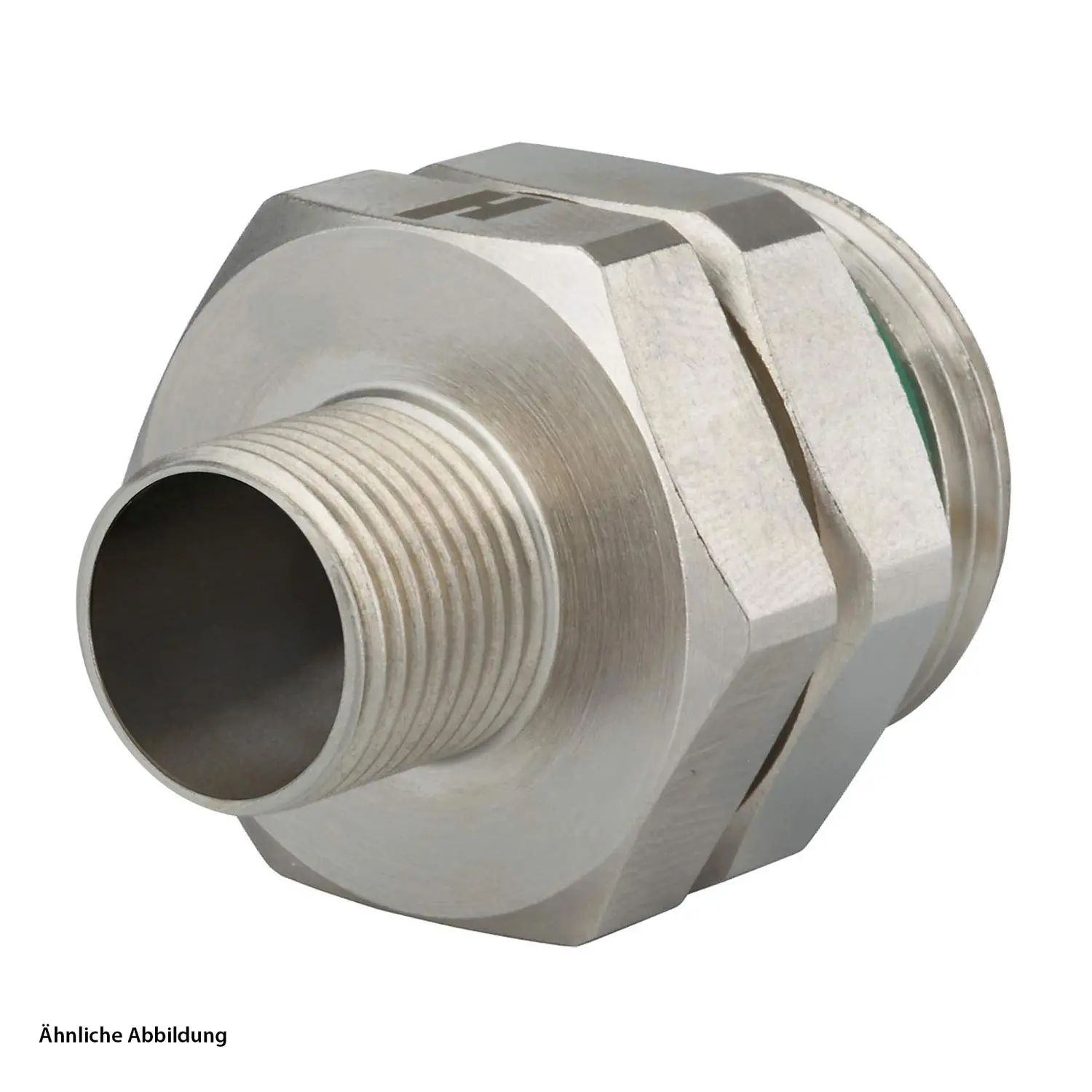 A712-7S42200000 HUMMEL M12 Power Gerätestecker für Stift gerade orientierbar Vorderwand Farbe silber