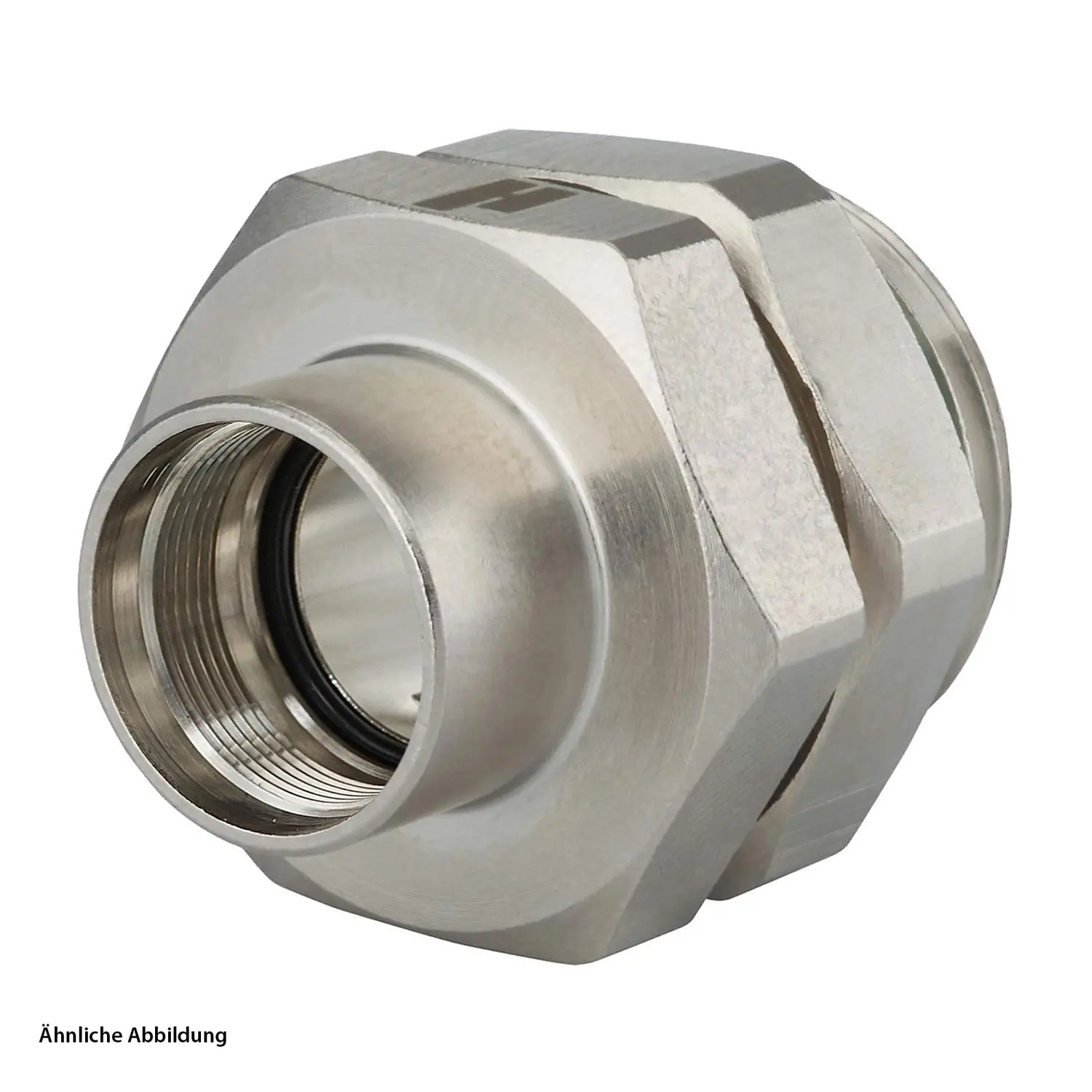 Produktfoto 1 von A712-7S44200000 HUMMEL M12 Power Gerätestecker für Buchse gerade orientierbar Vorderwand Farbe silber