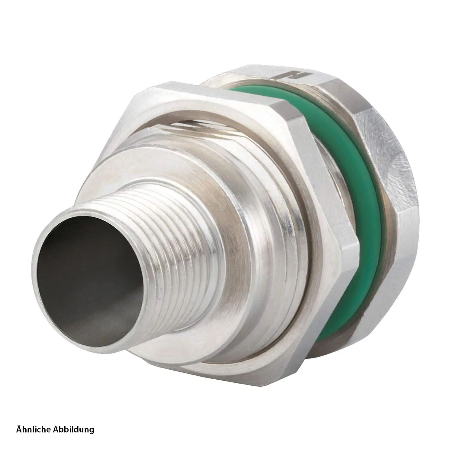 A712-7S50000000 HUMMEL M12 Power Gerätestecker für Stift gerade Hinterwand Farbe silber