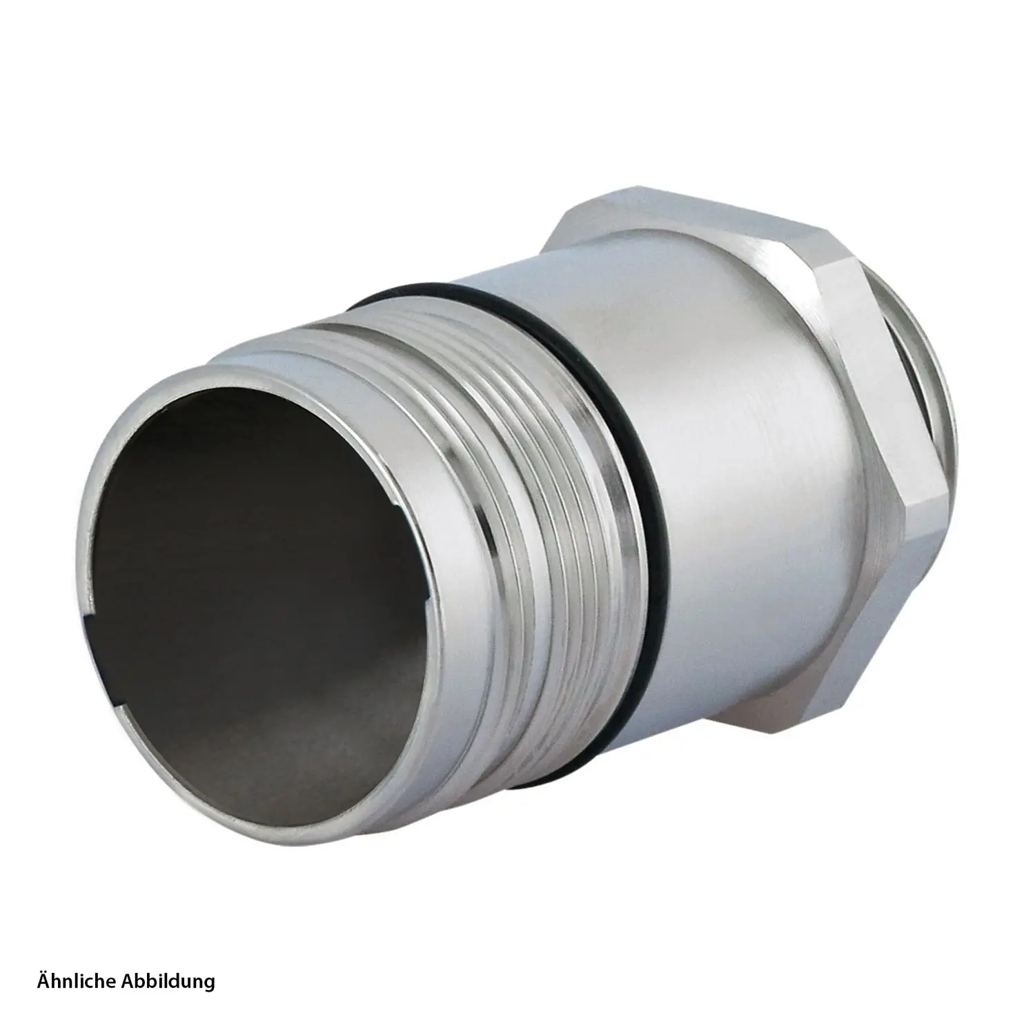 Produktfoto 1 von 7621000000 HUMMEL M23 Leistung Gerätesteckverbinder gerade Vorderwand Farbe silber