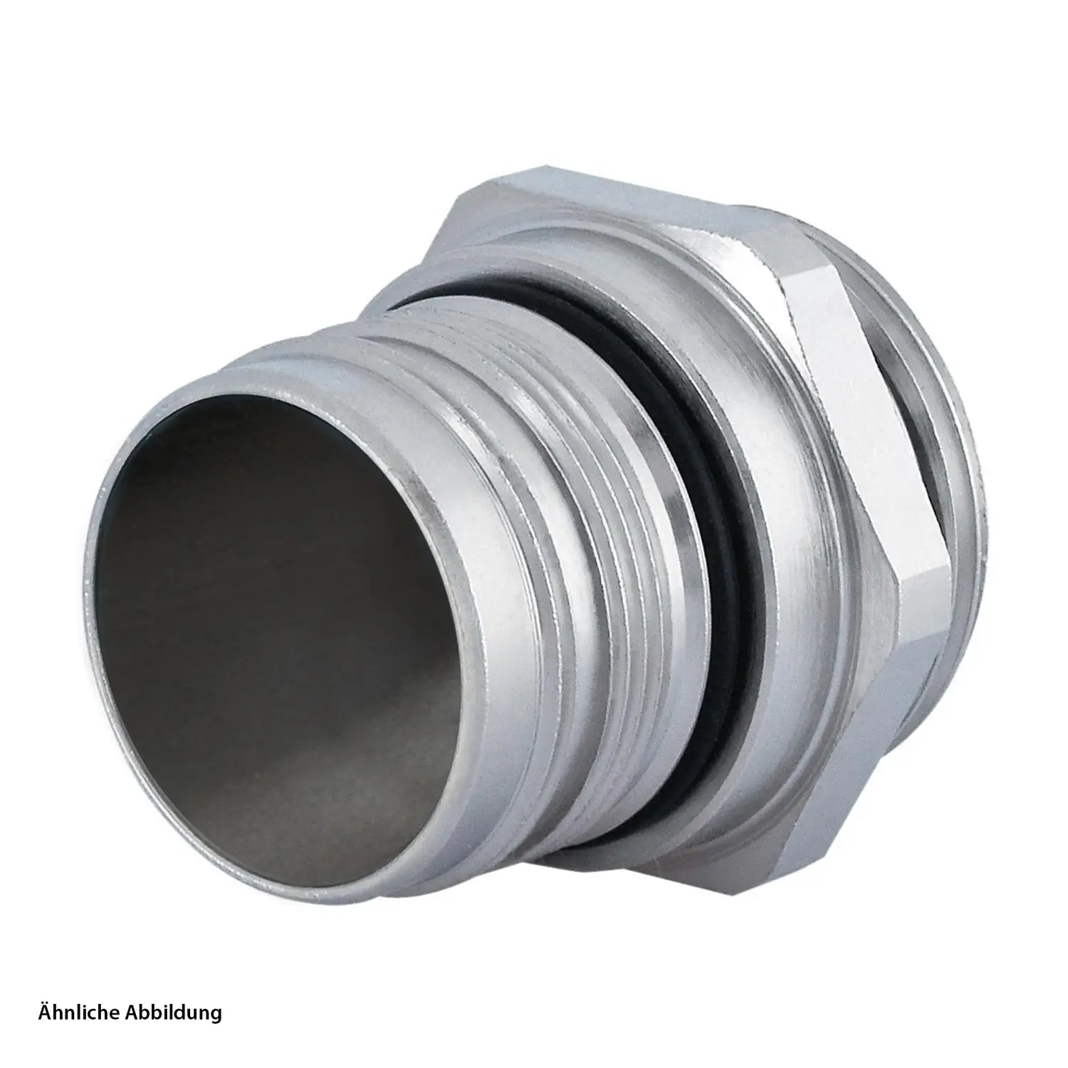 Produktfoto 1 von 7626000000 HUMMEL M23 Leistung Gerätesteckverbinder gerade Vorderwand Farbe silber