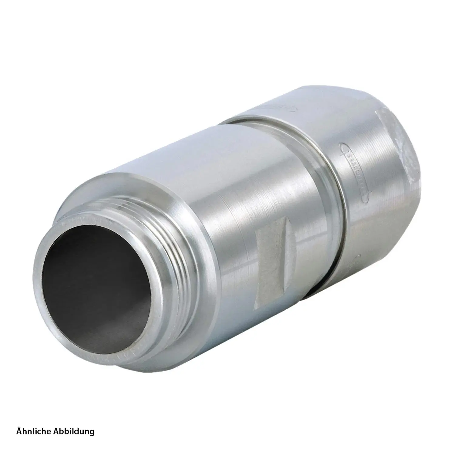 Produktfoto 1 von 7824400000 HUMMEL M16 INOX Kupplungssteckverbinder gerade Kabelabgang gerade, Klemmbereich 5,0mm - 9,0mm Farbe silber