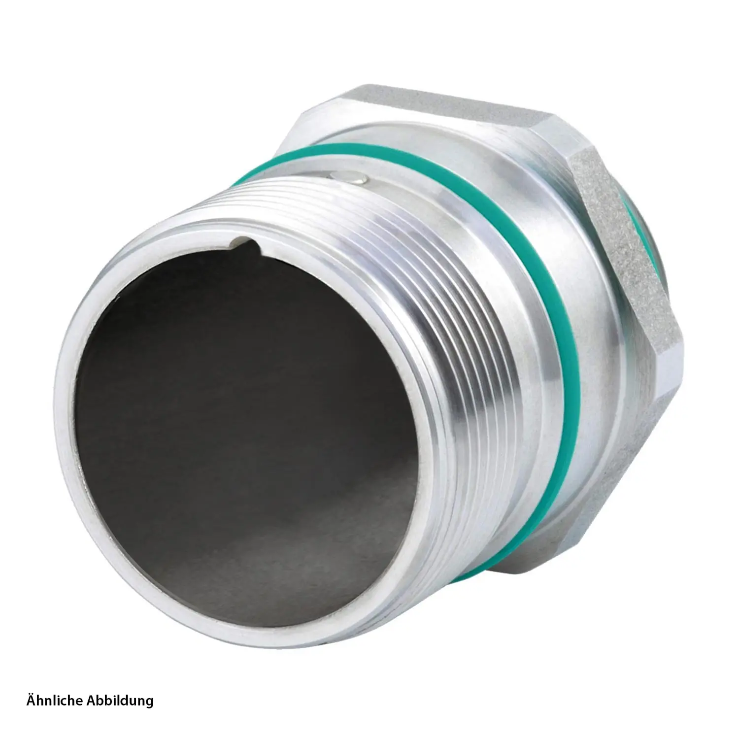 Produktfoto 1 von 7420400000 HUMMEL M23 Signal INOX Geräteteckverbinder gerade Stift Vorderwand Farbe silber