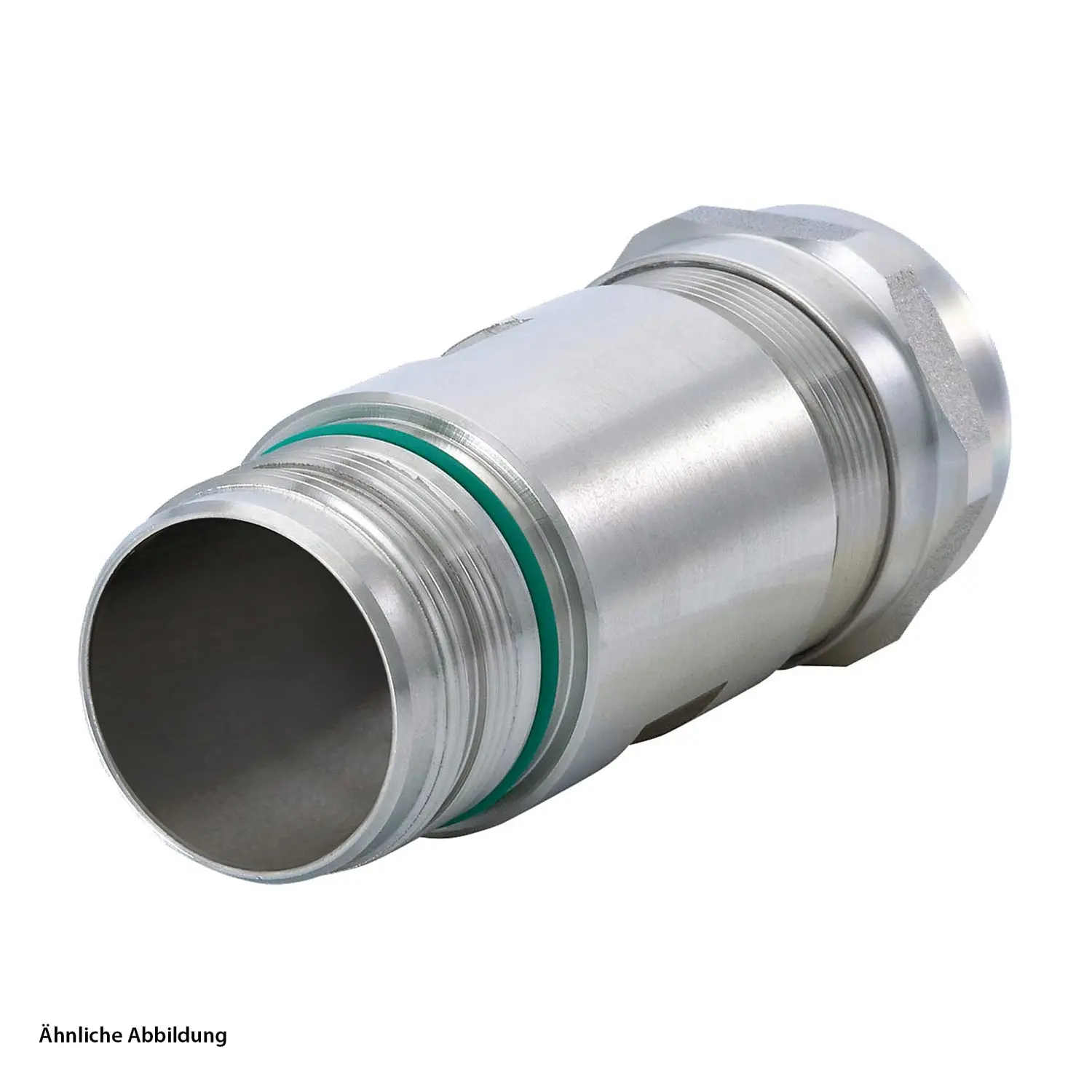 Produktfoto 1 von 7564600000 HUMMEL M23 Leistung INOX Kupplungssteckverbinder gerade Klemmbereich 11,0mm - 17,0mm Farbe silber