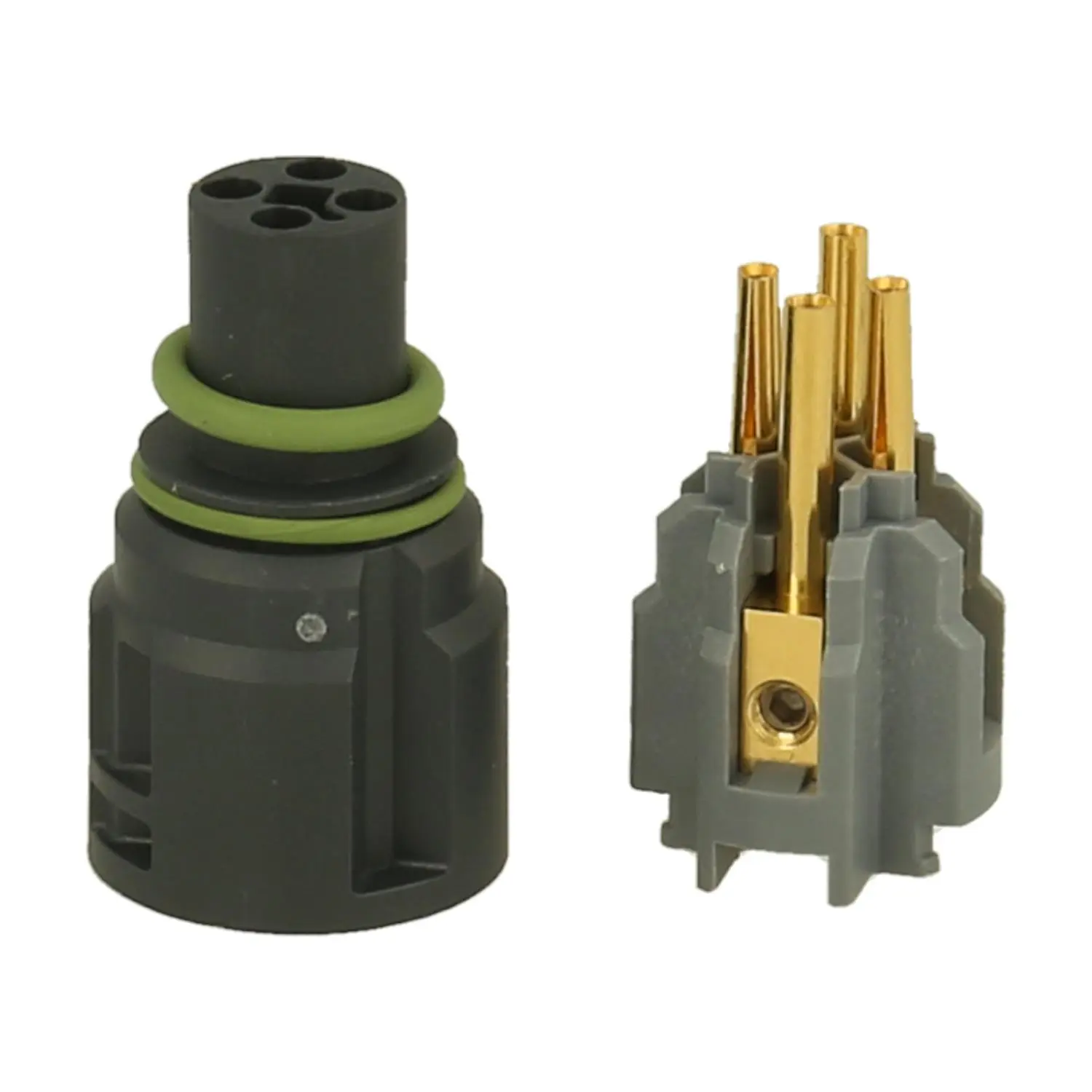 Produktfoto 1 von A712-7T05904106 HUMMEL M12 Power Schraub-Kontakteinsatz Buchse Schraubanschluss, Polzahl 4-polig 63V 600V Steuerkontakt 150V, 12A, Farbe dunkelgrau