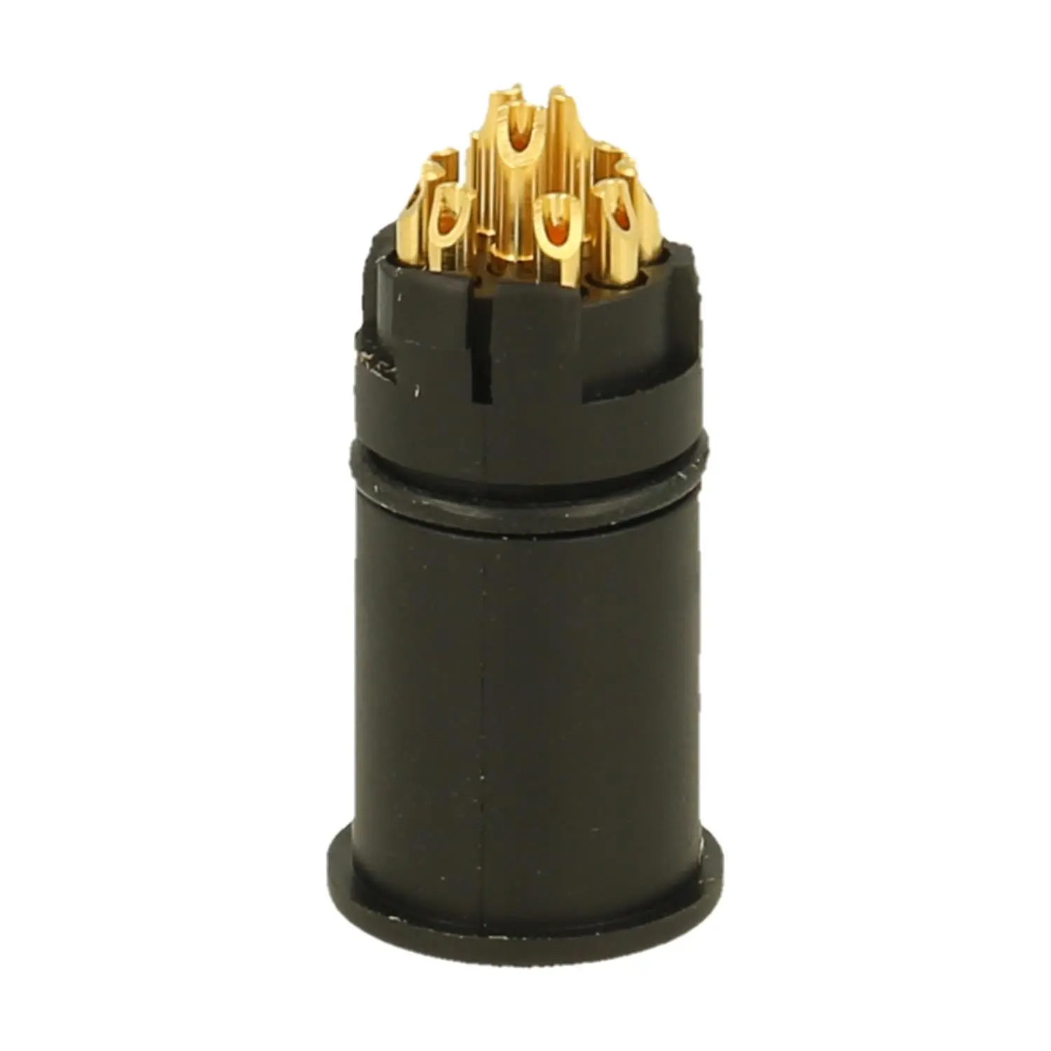 Produktfoto 1 von A712-7001912103 HUMMEL M12 Löt-Kontakteinsatz Stift Lötanschluss, Polzahl 12-polig 30V, 1,5A, Farbe schwarz