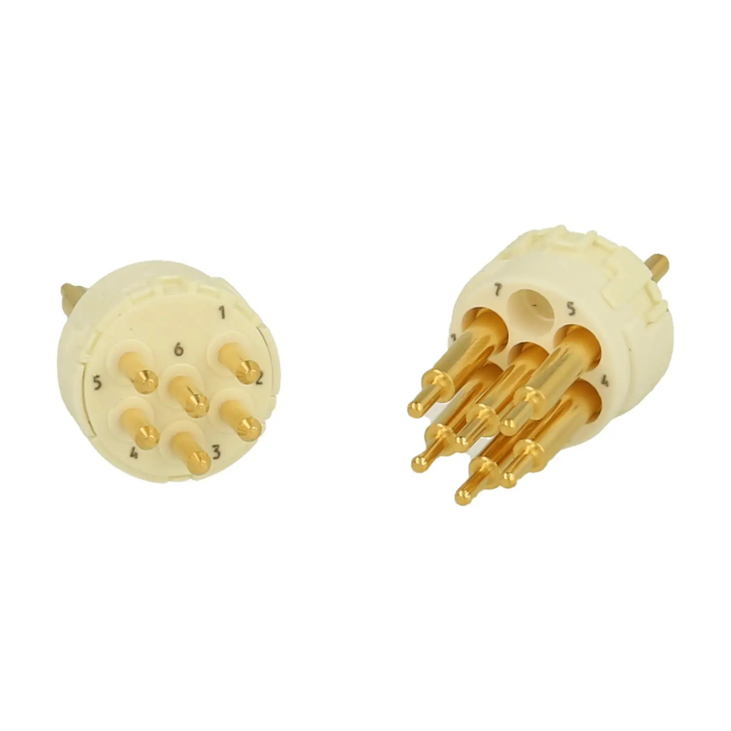 Produktfoto 1 von 7001906127 HUMMEL M23 Signal Einlöt-Kontakteinsatz Stift Einlötanschluss, Polzahl 6-polig 300V, 20A, Farbe weiß