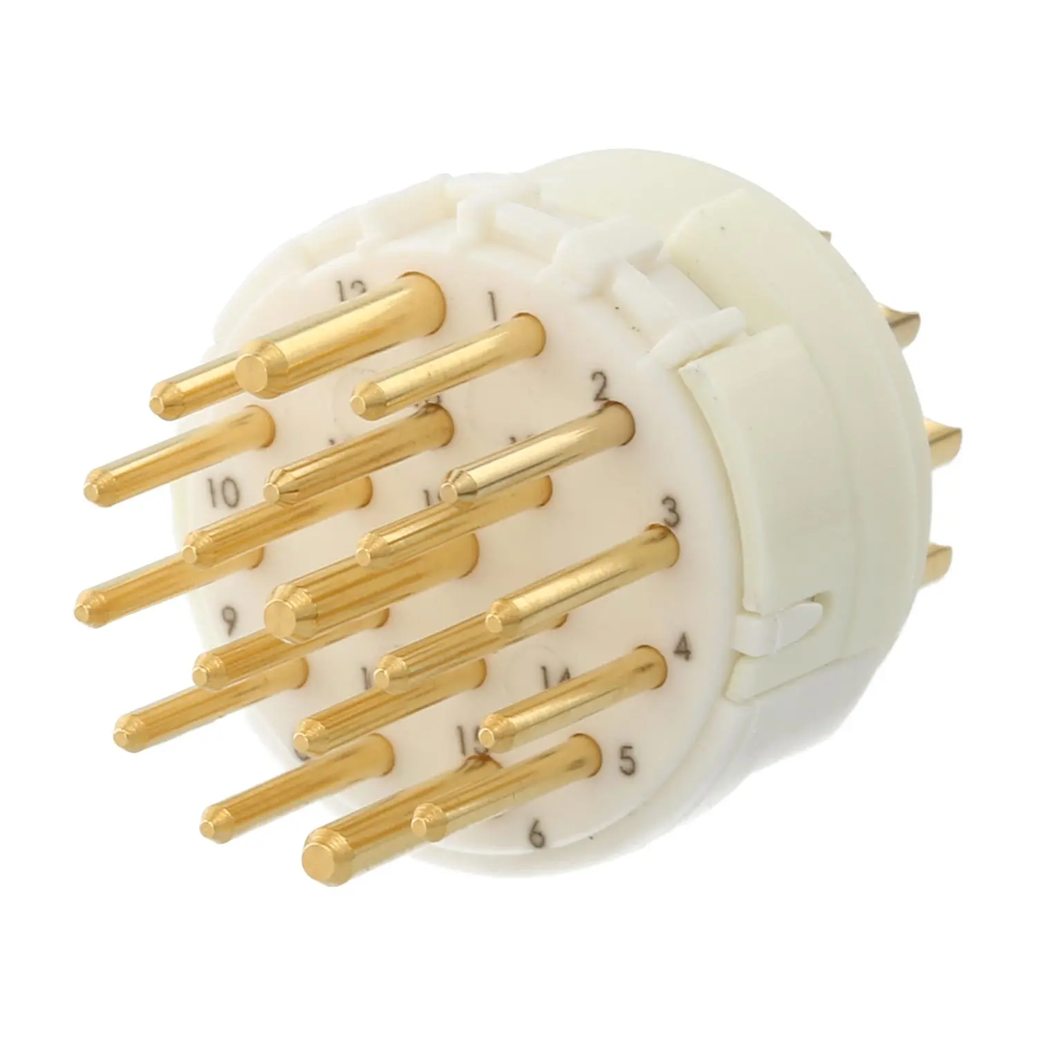 Produktfoto 1 von 7001919103 HUMMEL M23 Signal Löt-Kontakteinsatz Stift Lötanschluss, Polzahl 19-polig 100V Steuerkontakt 100V, 10A/8A, Farbe weiß