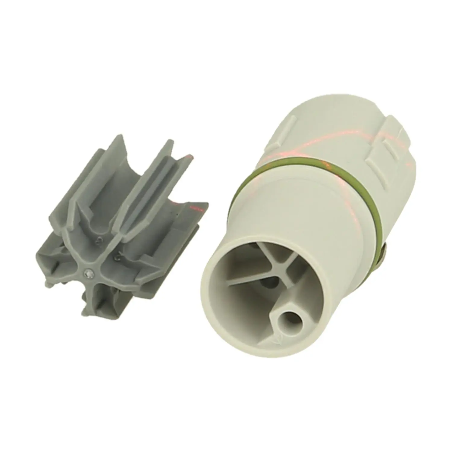 Produktfoto 1 von A712-7L03941101 HUMMEL M12 Power Crimp-Kontakteinsatz Stift Crimpanschluss, Polzahl 4+PE 63V 600V Steuerkontakt 150V, 16A, Farbe hellgrau