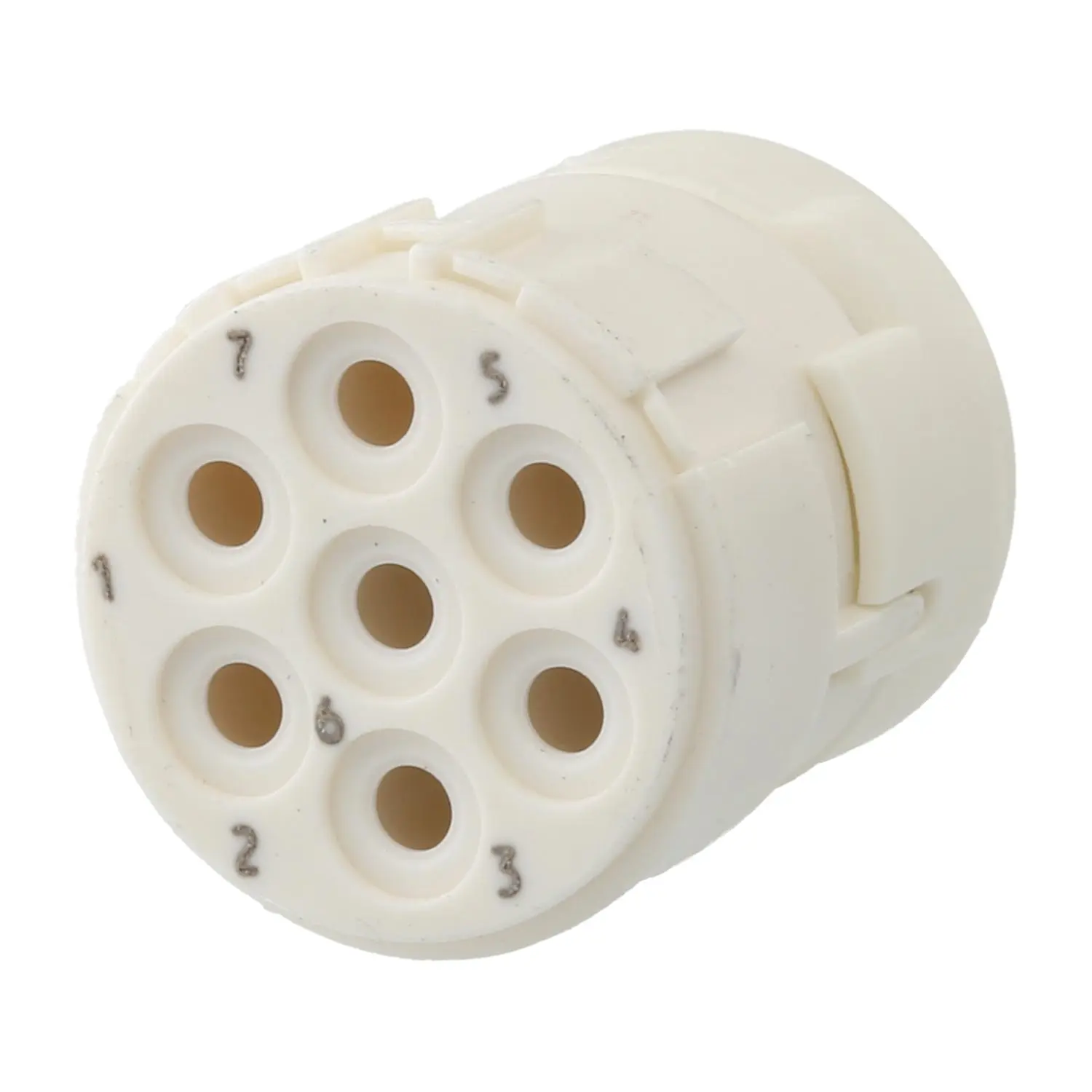 Produktfoto 1 von 7003907102 HUMMEL M23 Signal Crimp-Kontakteinsatz Buchse Crimpanschluss, Polzahl 7-polig 300V, 20A, Farbe weiß