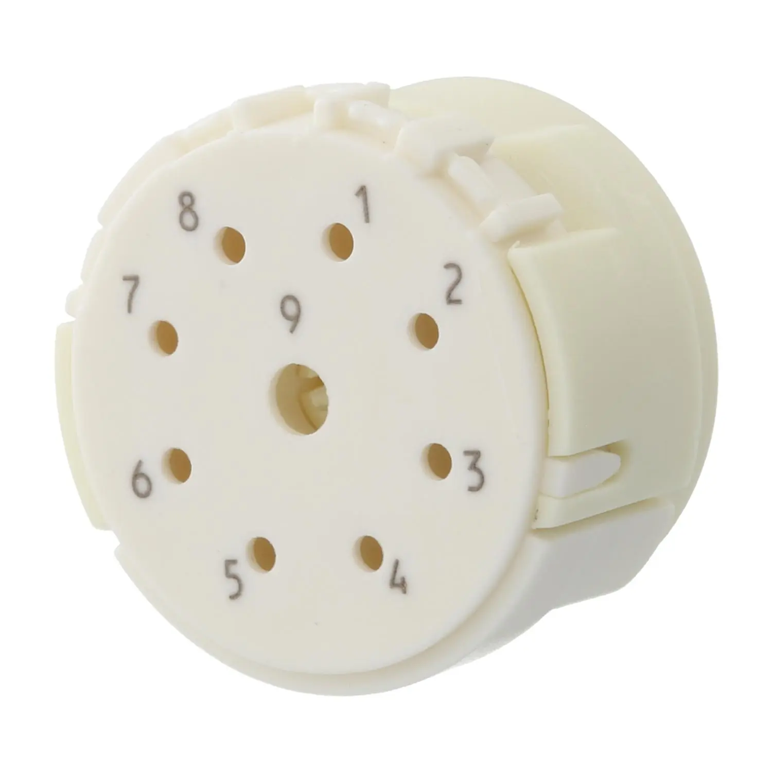 Produktfoto 1 von 7003981101 HUMMEL M23 Signal Crimp-Kontakteinsatz Stift Crimpanschluss, Polzahl 9-polig, 1+8 200V Steuerkontakt 200V, 20A/8A, Farbe weiß
