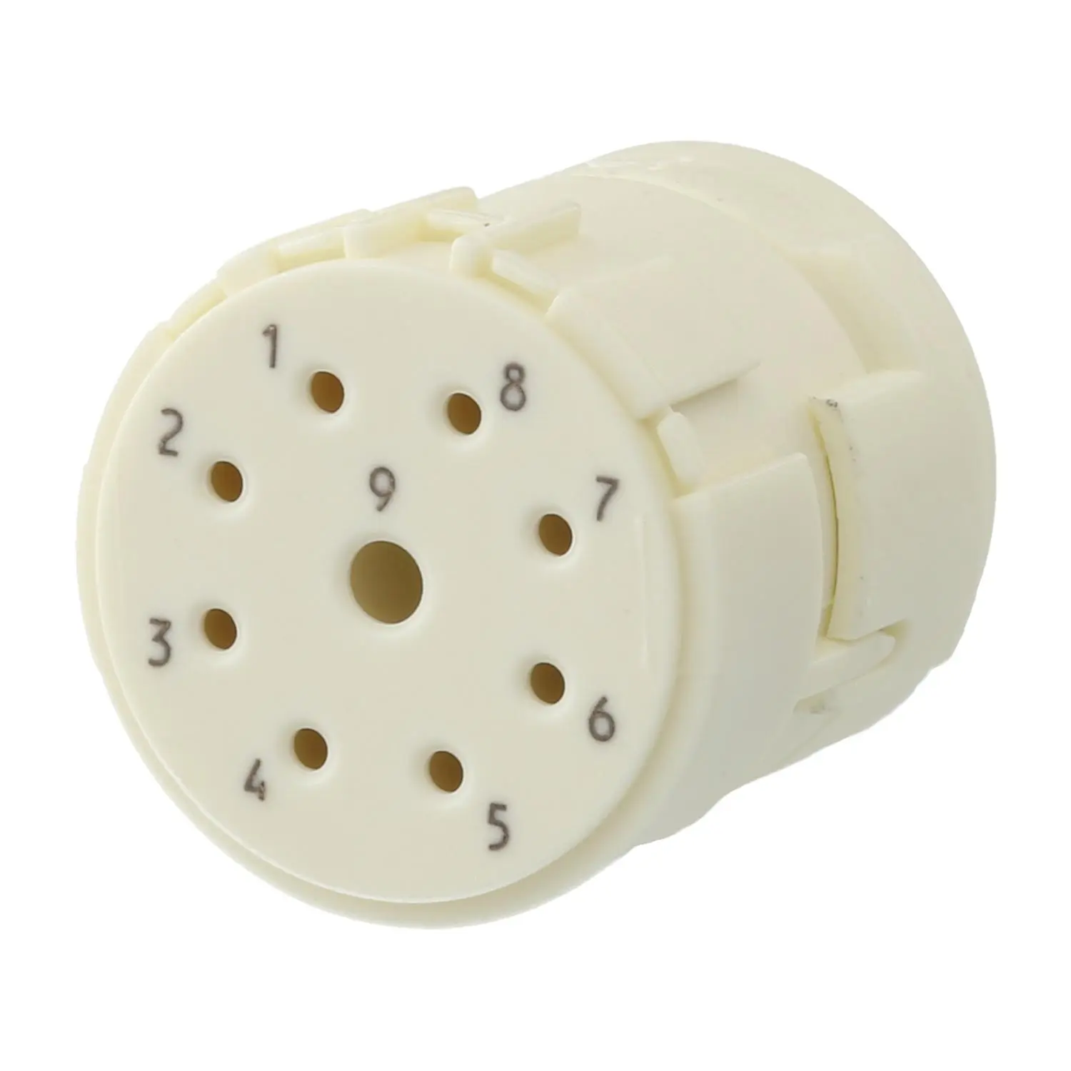 Produktfoto 1 von 7003981102 HUMMEL M23 Signal Crimp-Kontakteinsatz Buchse Crimpanschluss, Polzahl 9-polig, 1+8 200V Steuerkontakt 200V, 20A/8A, Farbe weiß