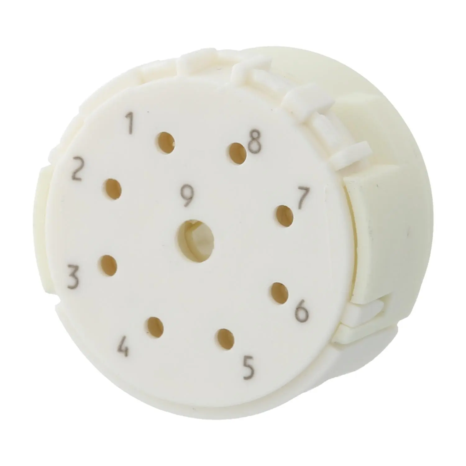 Produktfoto 1 von 7004981101 HUMMEL M23 Signal Crimp-Kontakteinsatz Stift Crimpanschluss, Polzahl 9-polig, 1+8 200V Steuerkontakt 200V, 20A/8A, Farbe weiß