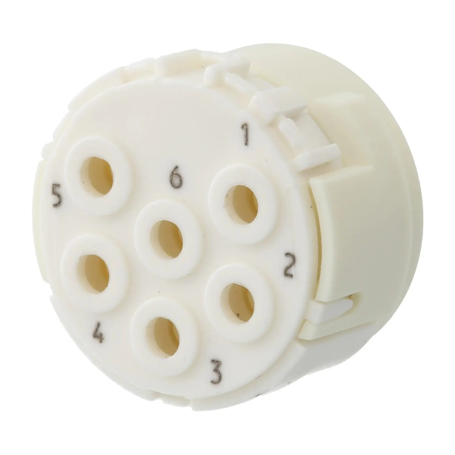 Produktfoto 1 von 7003906101 HUMMEL M23 Signal Crimp-Kontakteinsatz Stift Crimpanschluss, Polzahl 6-polig 300V, 20A, Farbe weiß