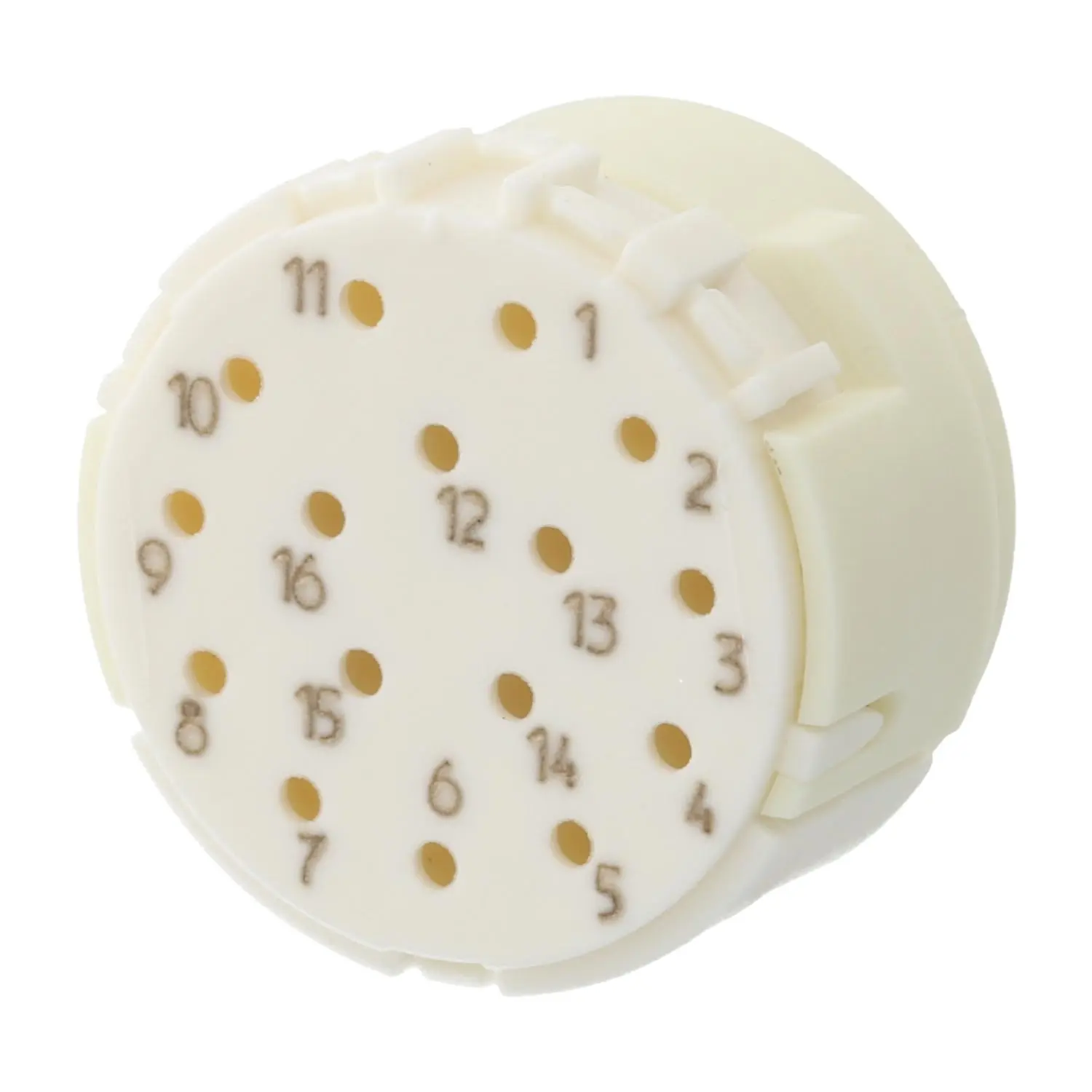 Produktfoto 1 von 7003916101 HUMMEL M23 Signal Crimp-Kontakteinsatz Stift Crimpanschluss, Polzahl 16-polig 160V, 8A, Farbe weiß