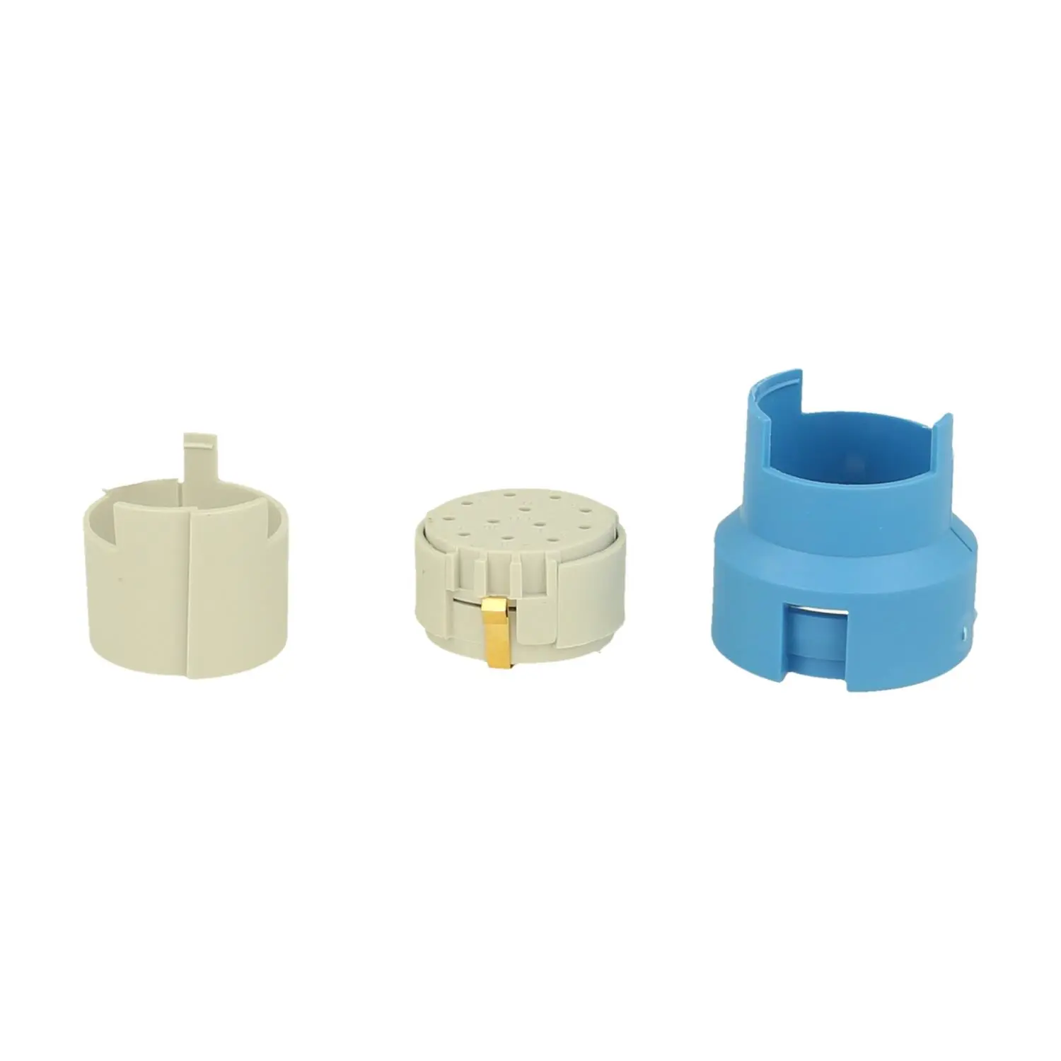 Produktfoto 1 von 7003912111 HUMMEL M23 Signal Crimp-Kontakteinsatz Stift Crimpanschluss, Polzahl 11+PE 200V, 8A, Farbe weiß