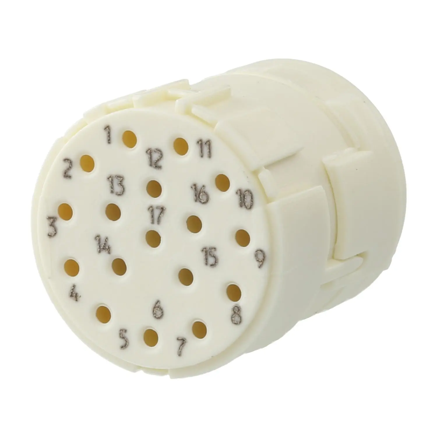 Produktfoto 1 von 7003917102 HUMMEL M23 Signal Crimp-Kontakteinsatz Buchse Crimpanschluss, Polzahl 17-polig 160V, 8A, Farbe weiß