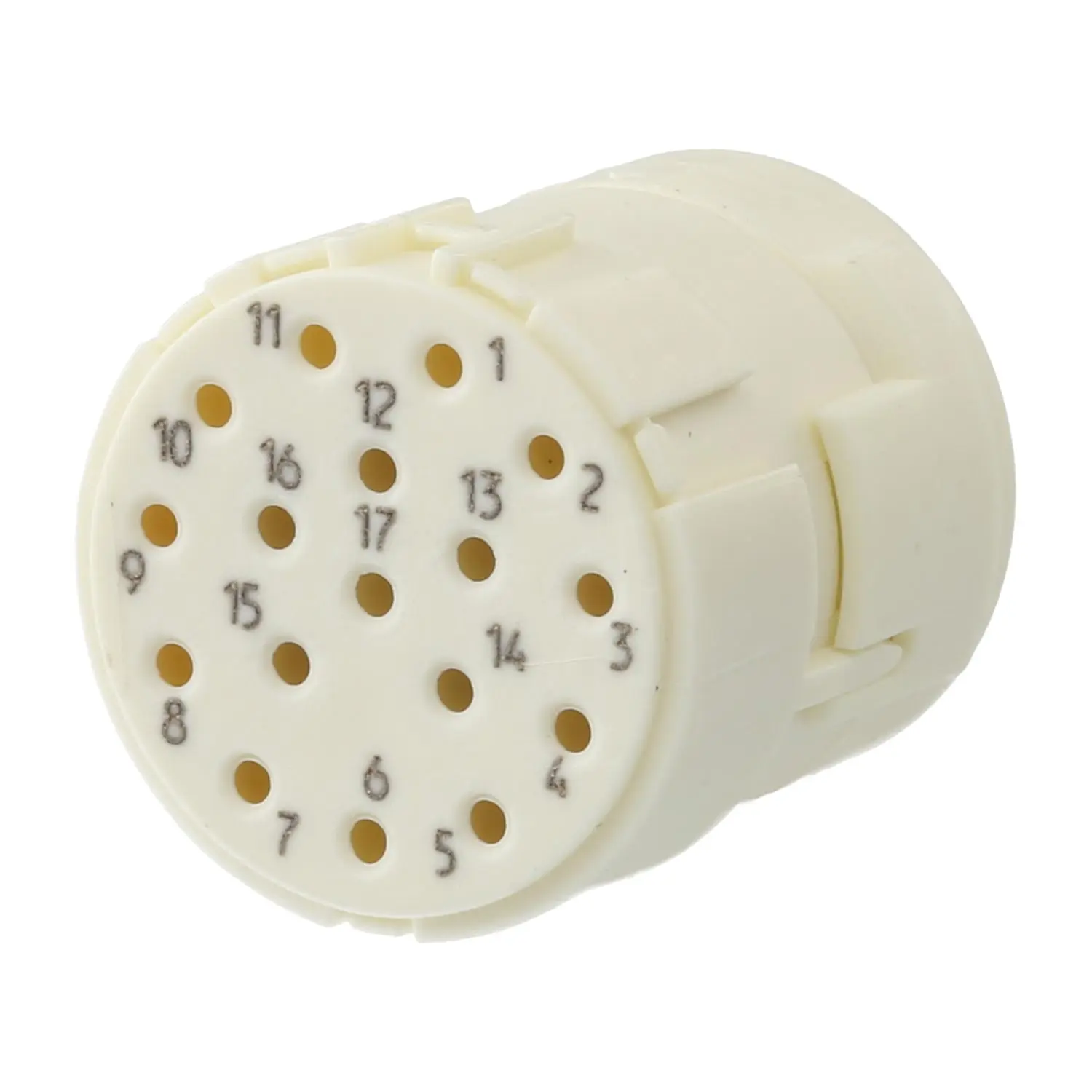 Produktfoto 1 von 7004917102 HUMMEL M23 Signal Crimp-Kontakteinsatz Buchse Crimpanschluss, Polzahl 17-polig 160V, 8A, Farbe weiß