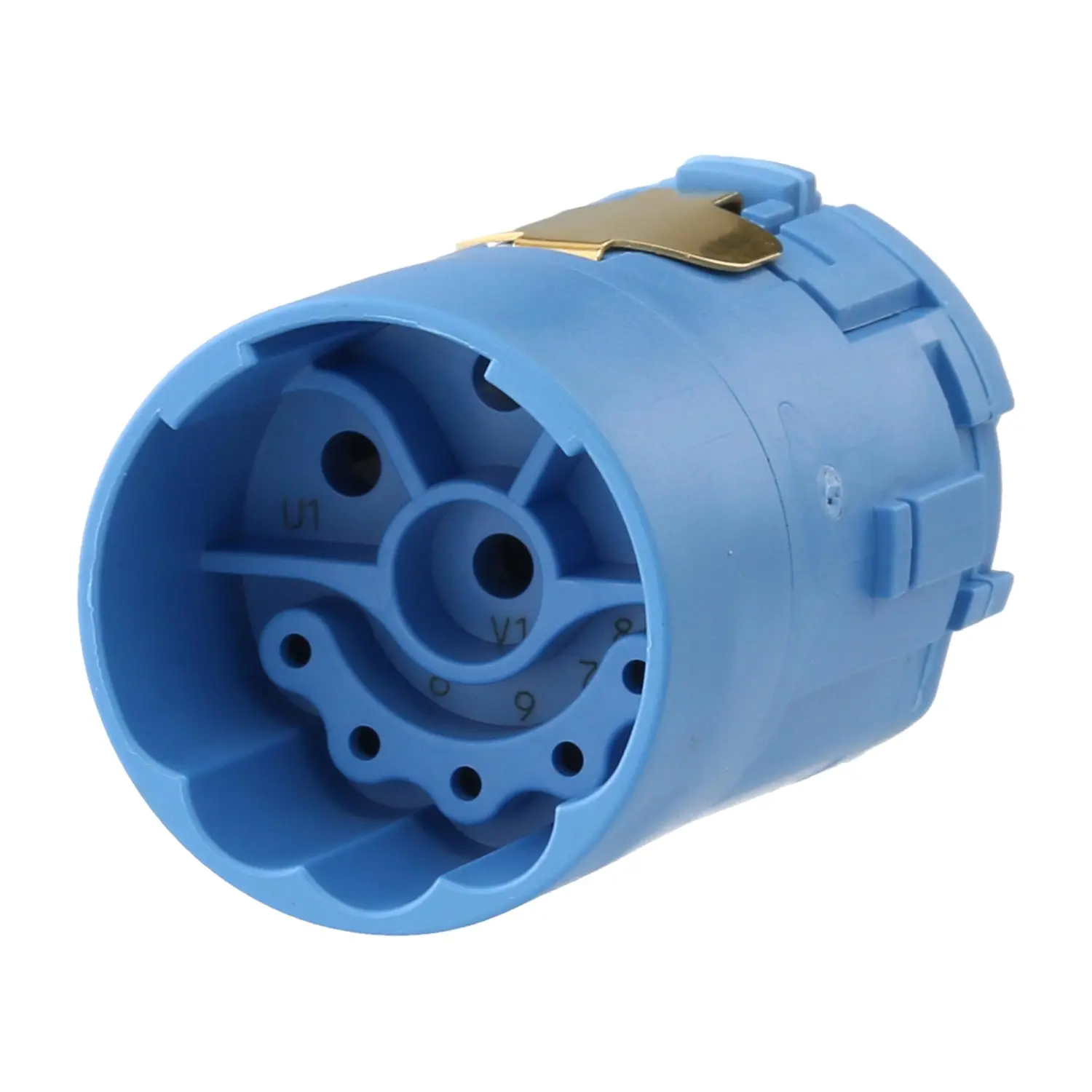 Produktfoto 1 von 7084953101 HUMMEL M23 Leistung Crimp-Kontakteinsatz Stift Crimpanschluss, Polzahl 3+5+PE 600V Steuerkontakt 160V, 28A/8A, Farbe blau