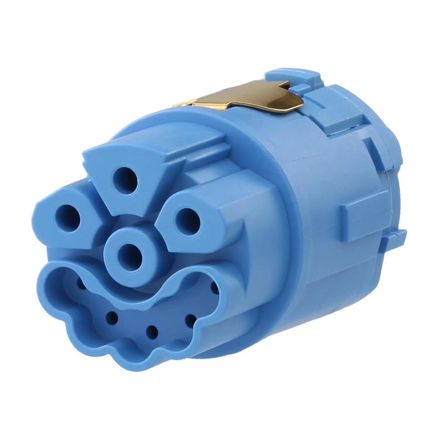 Produktfoto 1 von 7084953102 HUMMEL M23 Leistung Crimp-Kontakteinsatz Buchse Crimpanschluss, Polzahl 3+5+PE 600V Steuerkontakt 160V, 28A/8A, Farbe blau