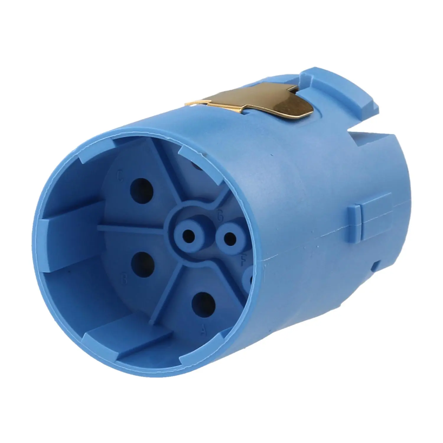 Produktfoto 1 von 7084909101 HUMMEL M23 Leistung Crimp-Kontakteinsatz Stift Crimpanschluss, Polzahl 3+5+PE 600V Steuerkontakt 160V, 28A/8A, Farbe blau