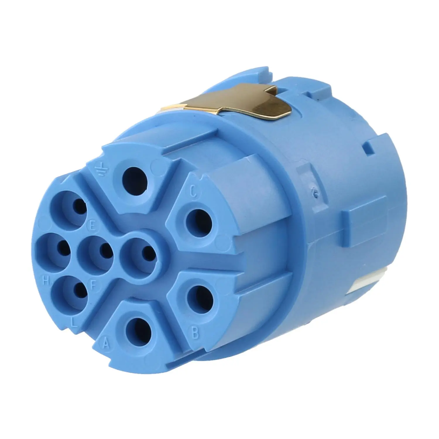 Produktfoto 1 von 7084909102 HUMMEL M23 Leistung Crimp-Kontakteinsatz Buchse Crimpanschluss, Polzahl 3+5+PE 600V Steuerkontakt 160V, 28A/8A, Farbe blau