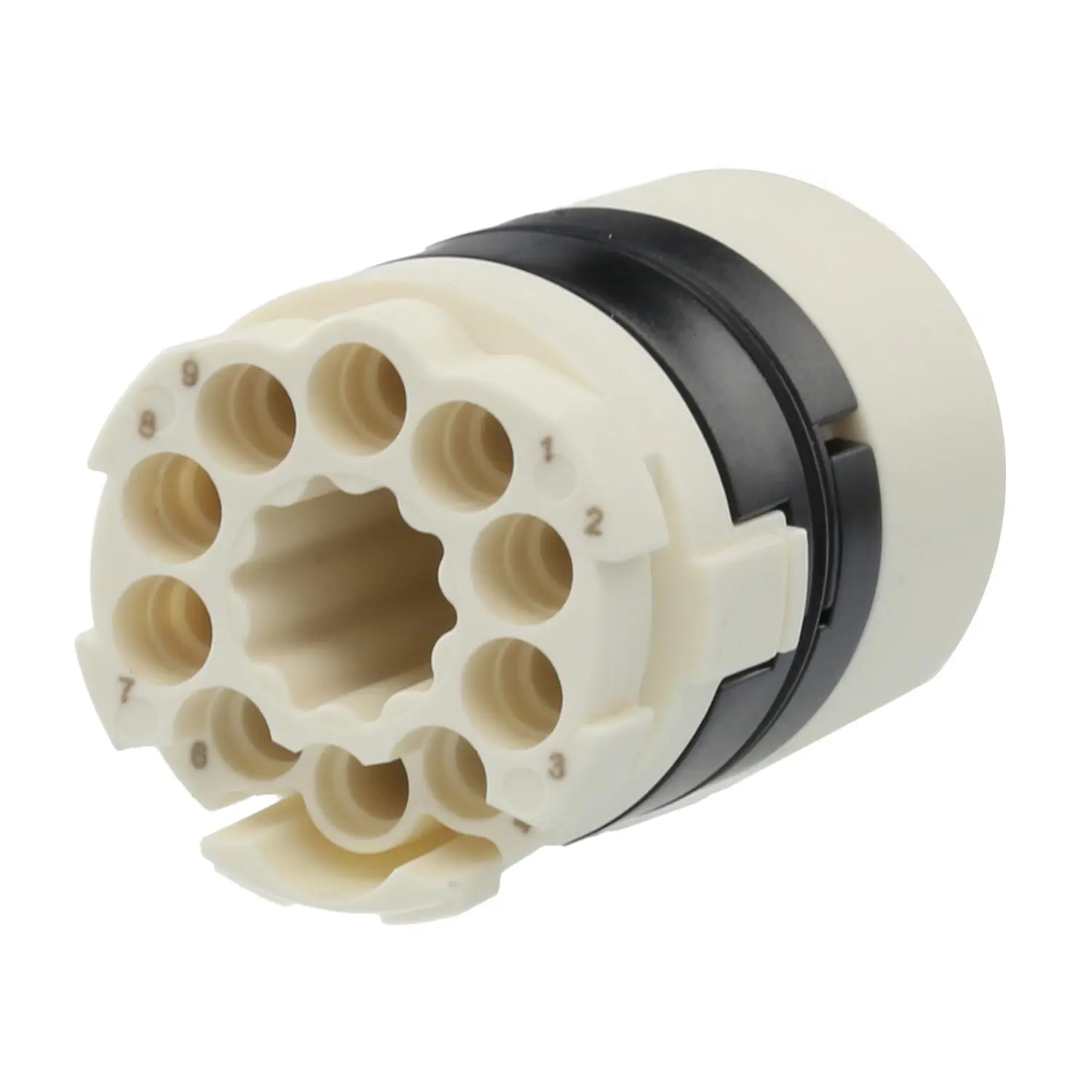 Produktfoto 1 von 7084910101 HUMMEL M23 Leistung Crimp-Kontakteinsatz Stift Crimpanschluss, Polzahl 10-polig 160V, 10A, Farbe blau