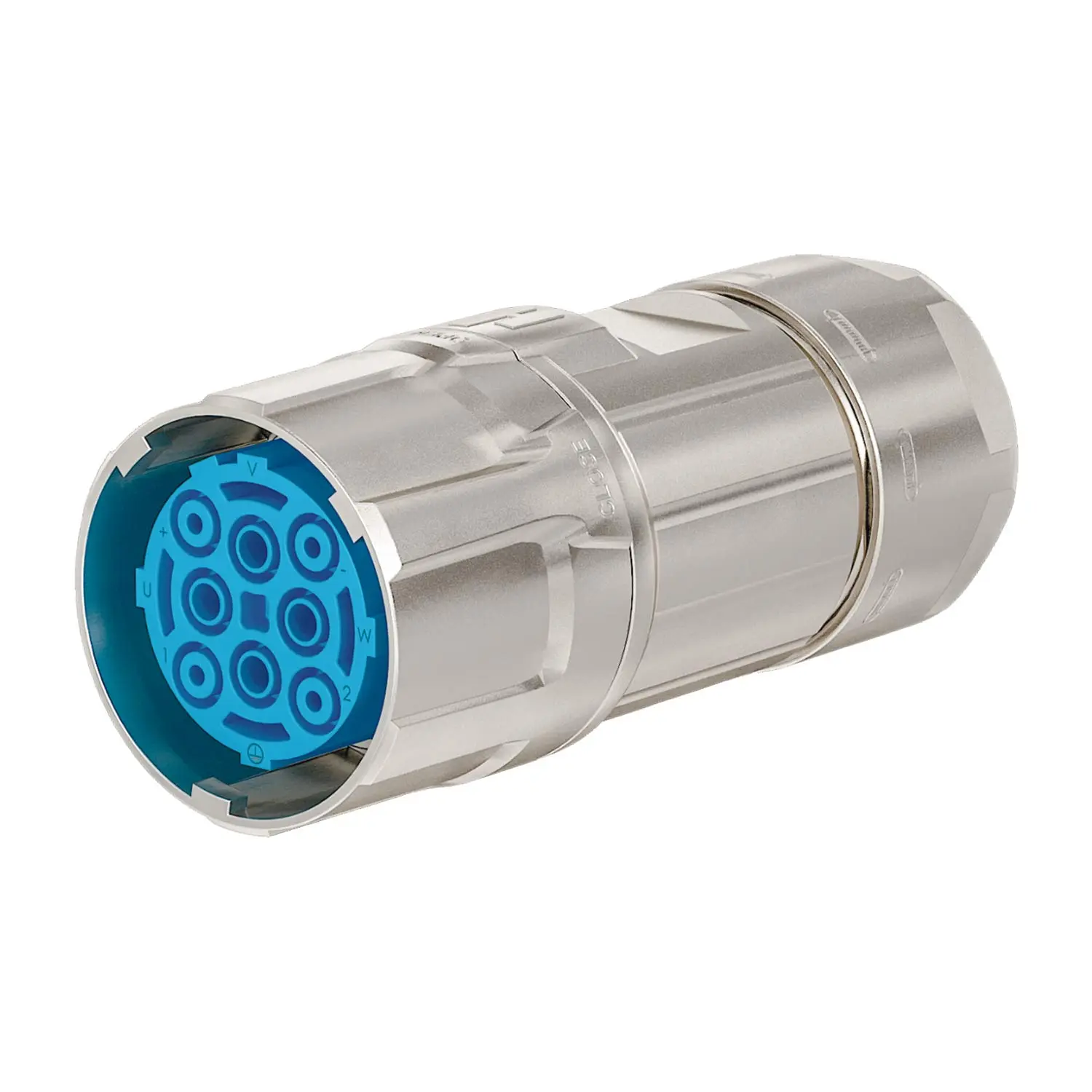 Produktfoto 1 von 771684300S HUMMEL M40 Leistung Kabelsteckverbinder gerade Buchse Crimpanschluss, Polzahl 3+4+PE Kabelabgang gerade, Klemmbereich 21,0mm - 28,0mm