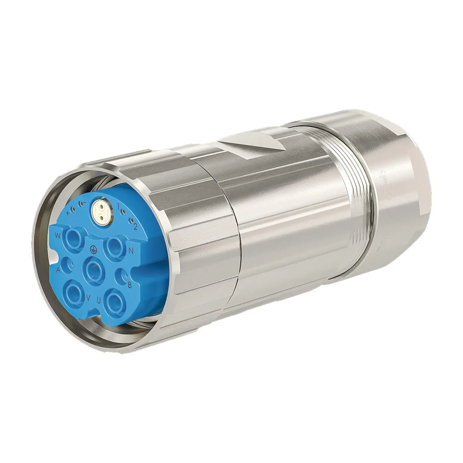 Produktfoto 1 von 7710662000 HUMMEL M40 Hybrid Kabelsteckverbinder gerade Buchse Crimpanschluss, Polzahl 4+6+PE Kabelabgang gerade, Klemmbereich 13,0mm - 18,0mm