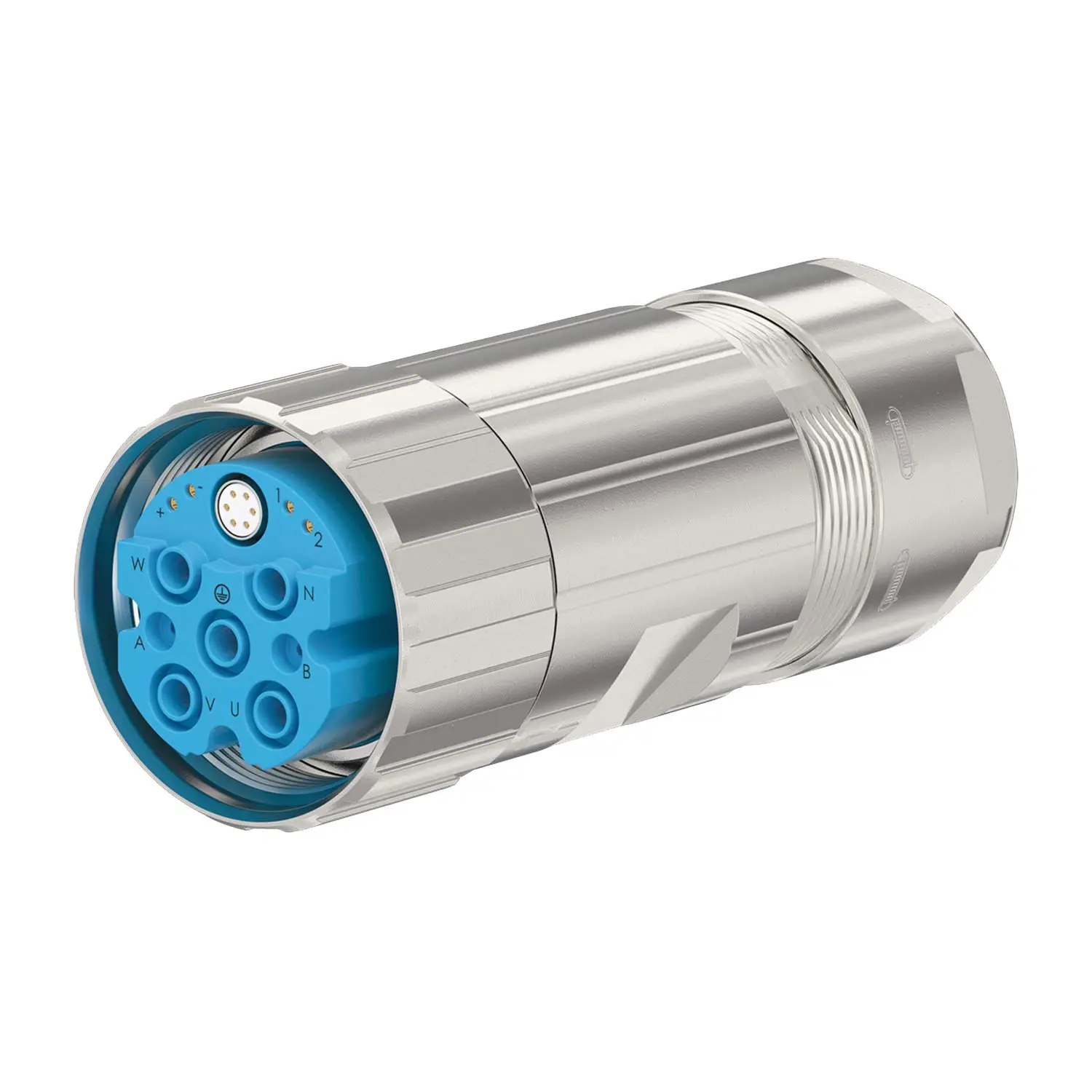 Produktfoto 1 von 7710666000 HUMMEL M40 Hybrid Kabelsteckverbinder gerade Buchse Crimpanschluss, Polzahl 4+6+PE Kabelabgang gerade, Klemmbereich 13,0mm - 18,0mm