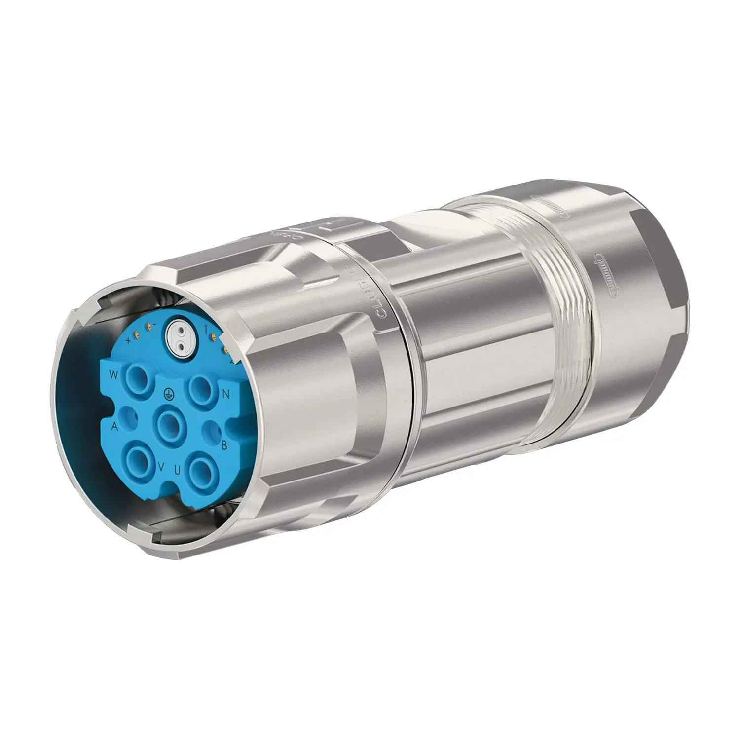 Produktfoto 1 von 771676200S HUMMEL M40 Hybrid Kabelsteckverbinder gerade Buchse Crimpanschluss, Polzahl 4+6+PE Kabelabgang gerade, Klemmbereich 17,0mm - 24,0mm