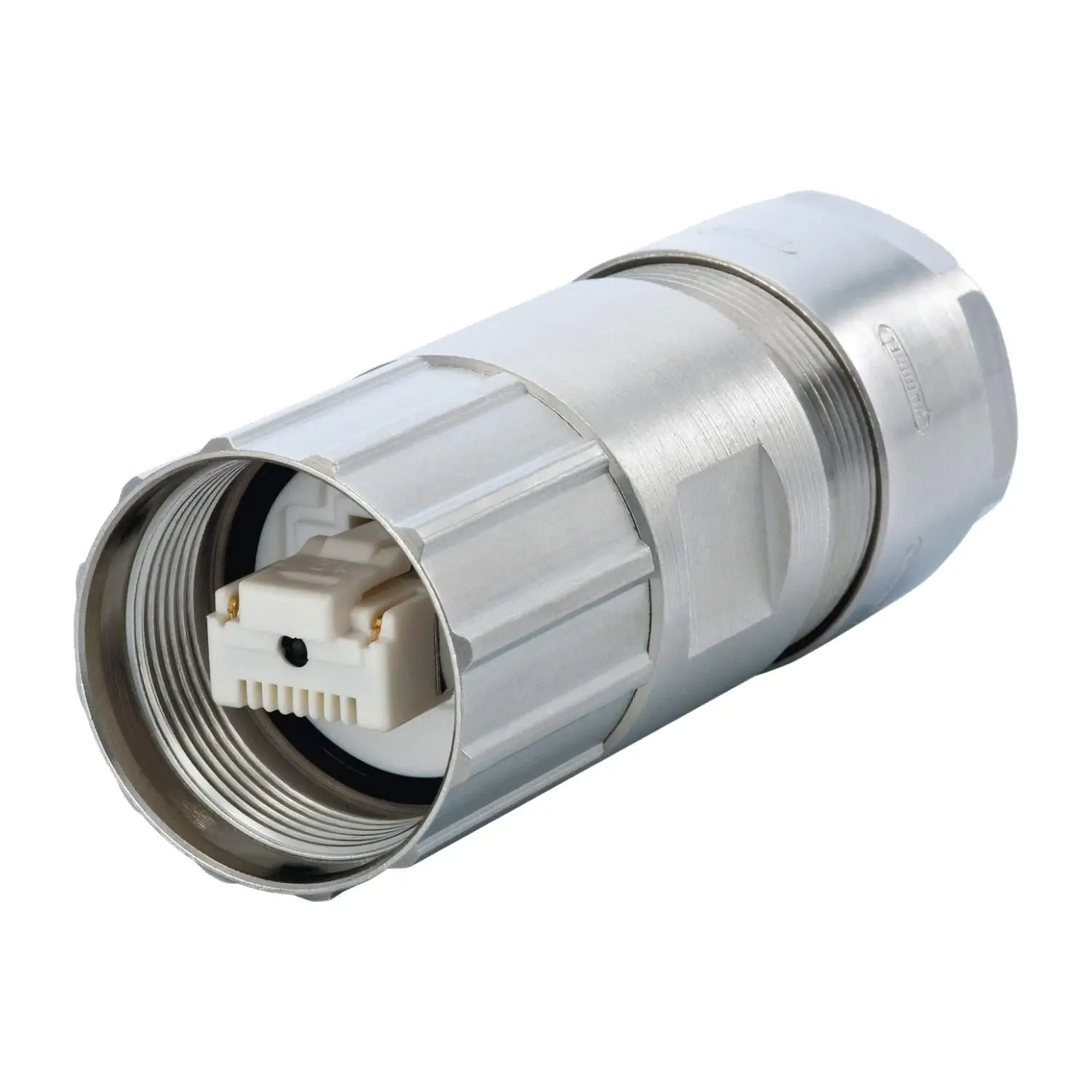 Produktfoto 1 von 7R10400000 HUMMEL M23 RJ45 Kabelsteckverbinder Stift gerade, Patchkabel ungeschirmt