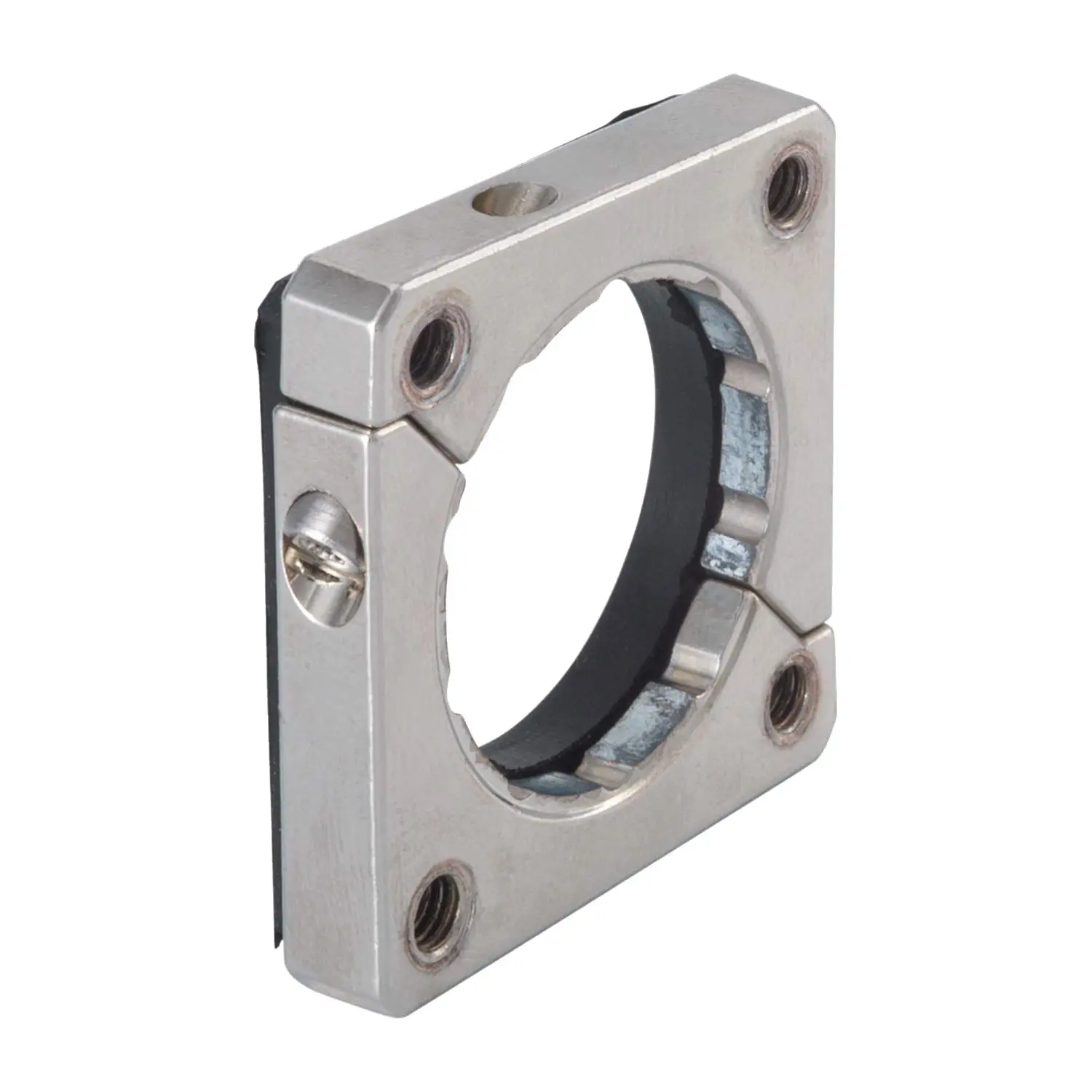 Produktfoto 1 von 7010900128 HUMMEL M23 Adapterflansch rechteckig für Kabel- und Kupplungsstecker Farbe silber Gehäuse Zink Druckguss (GD-Zn)